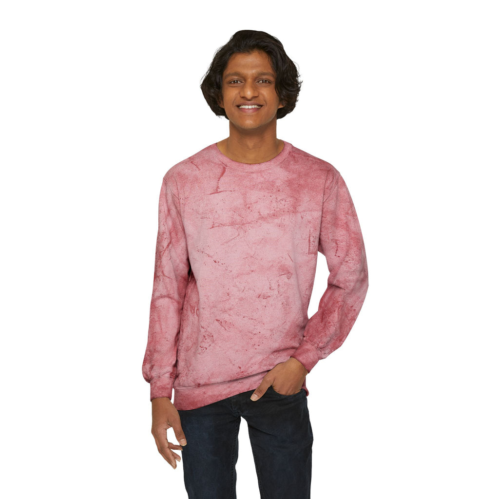 Future City Yellow Tie-Dye Crewneck Sweatshirt