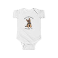 German Shepherd Puppy Infant Bodysuit Babies and Puppies Collection Wag On Baby Onesie BarkingDog Shop