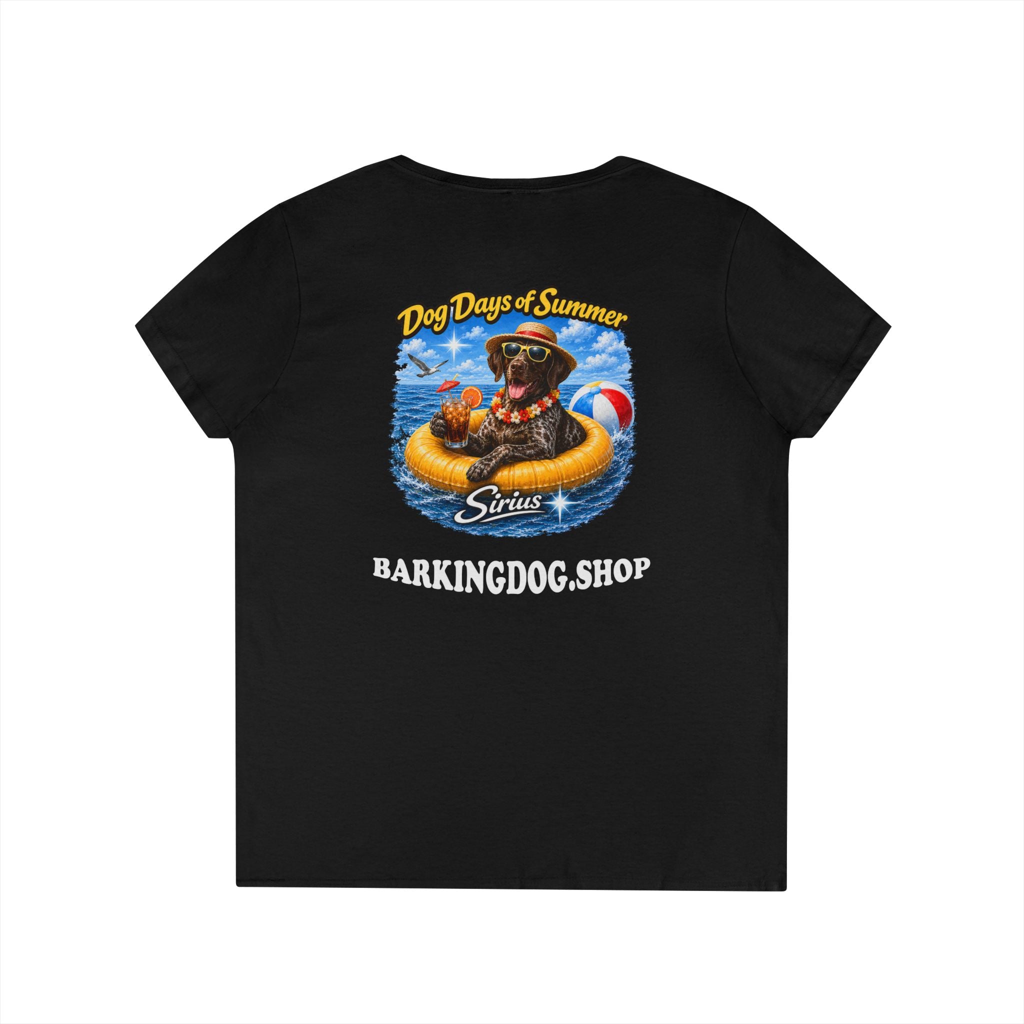 German Shorthair Pointer Inner Tube T-Shirt Wag On™ Dog Days of Summer