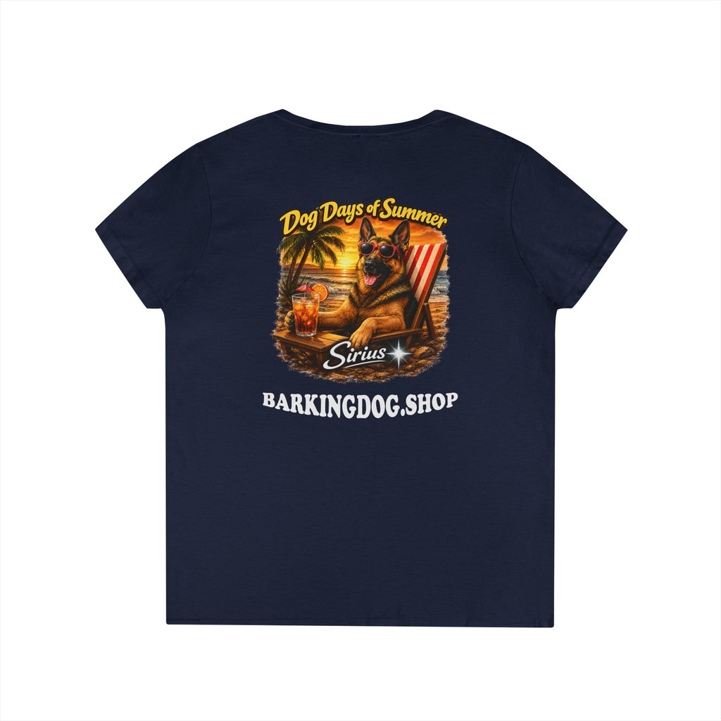 German Shepherd Dog Beach Chair T-Shirt Wag On™ Dog Days of Summer