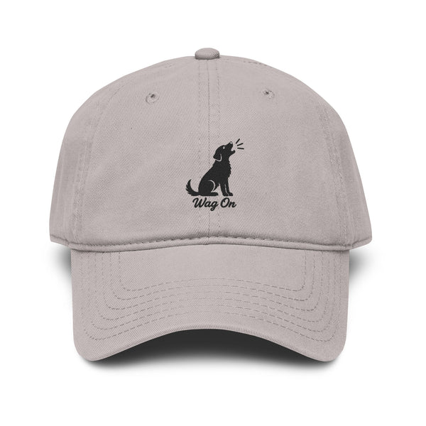 Wag On Embroidered Dog Baseball Cap — Casual Pet Lover Hat