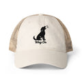 Women's Embroidered Wag On Washed Mesh-Back Cap