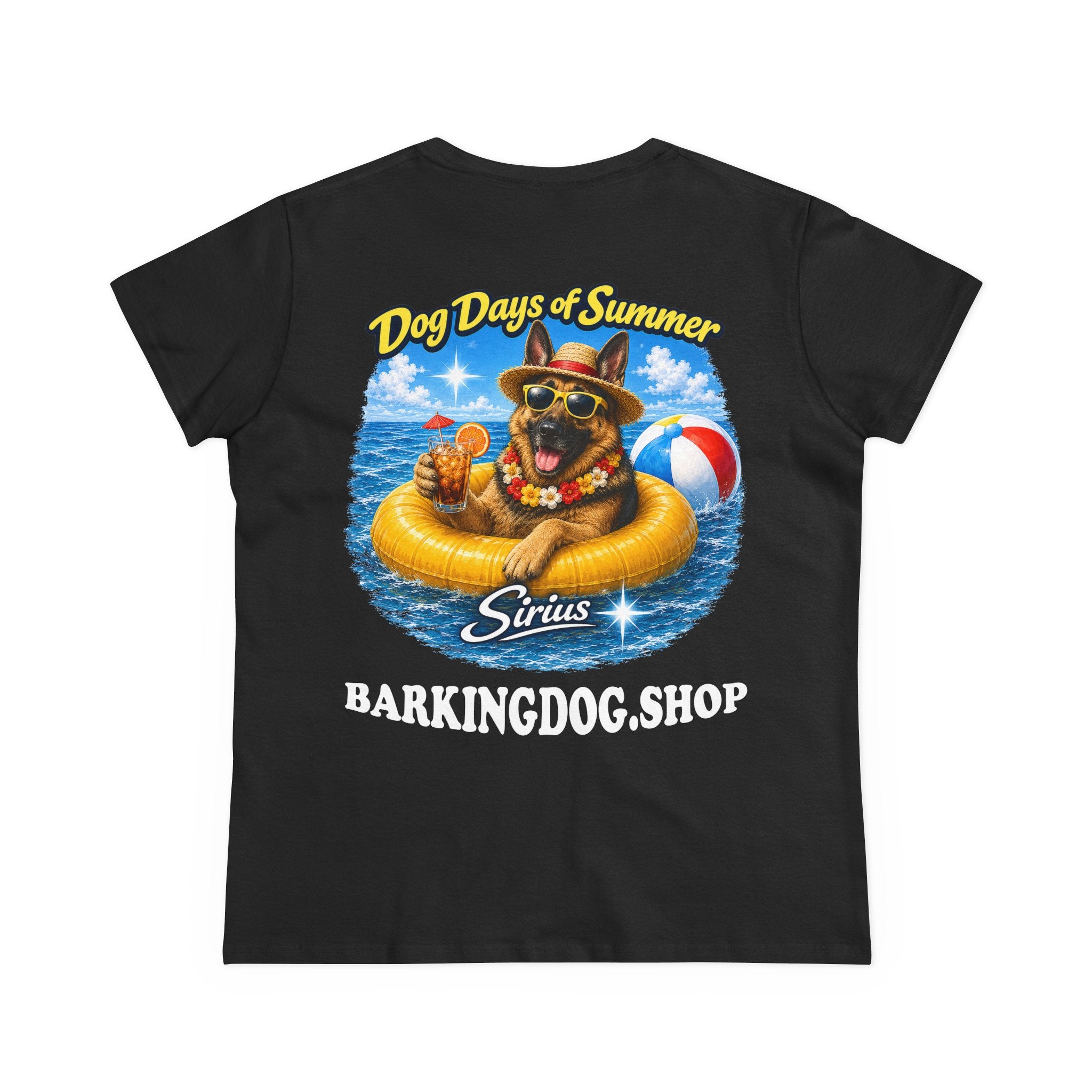 German Shepherd Inner Tube T-Shirt Wag On™ Dog Days of Summer