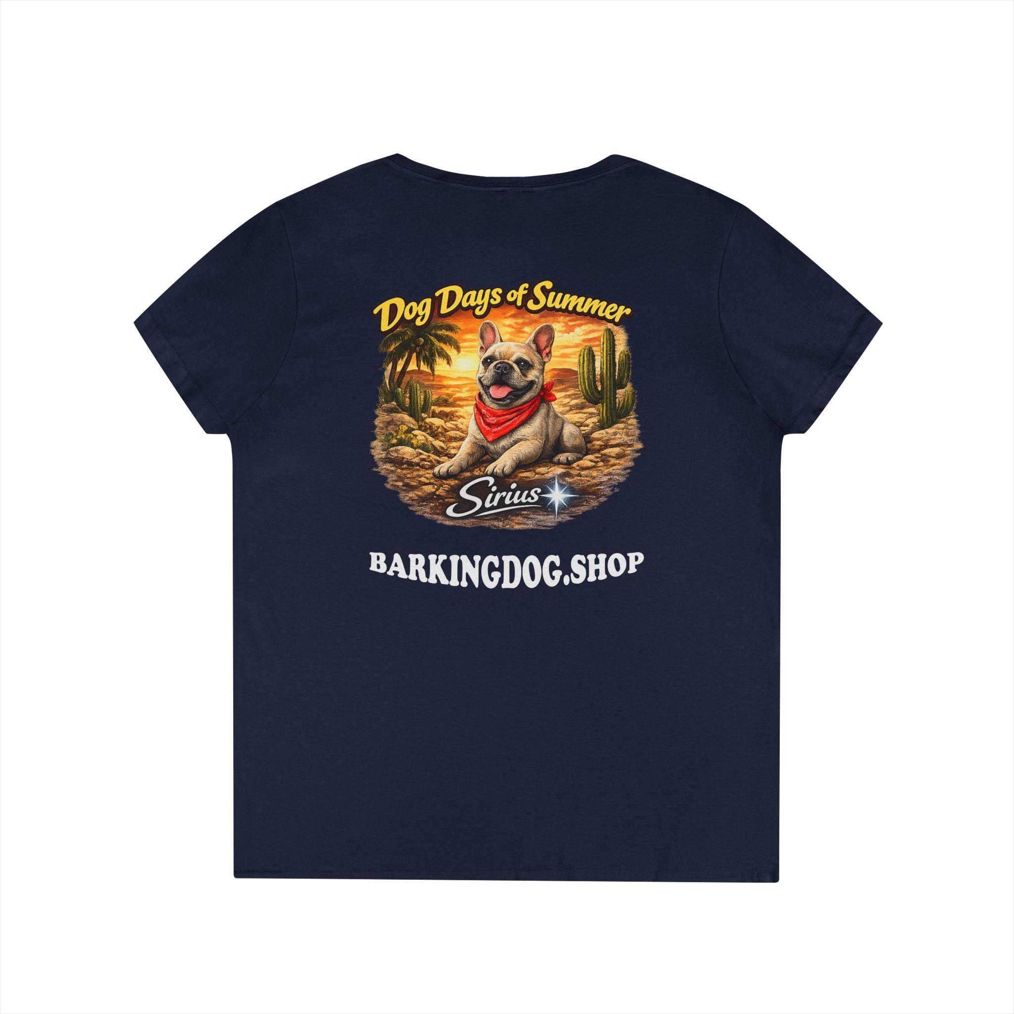 French Bull Dog Cactus T-Shirt Wag On™ Dog Days of Summer