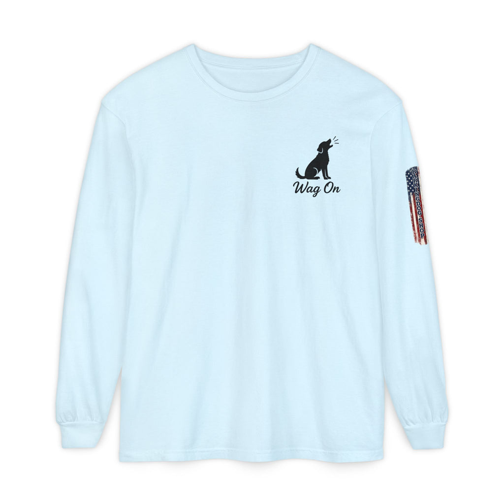 New York Knicks 2026 NBA Champions Long Sleeve T‑Shirt — 'Wag On' Dog Logo