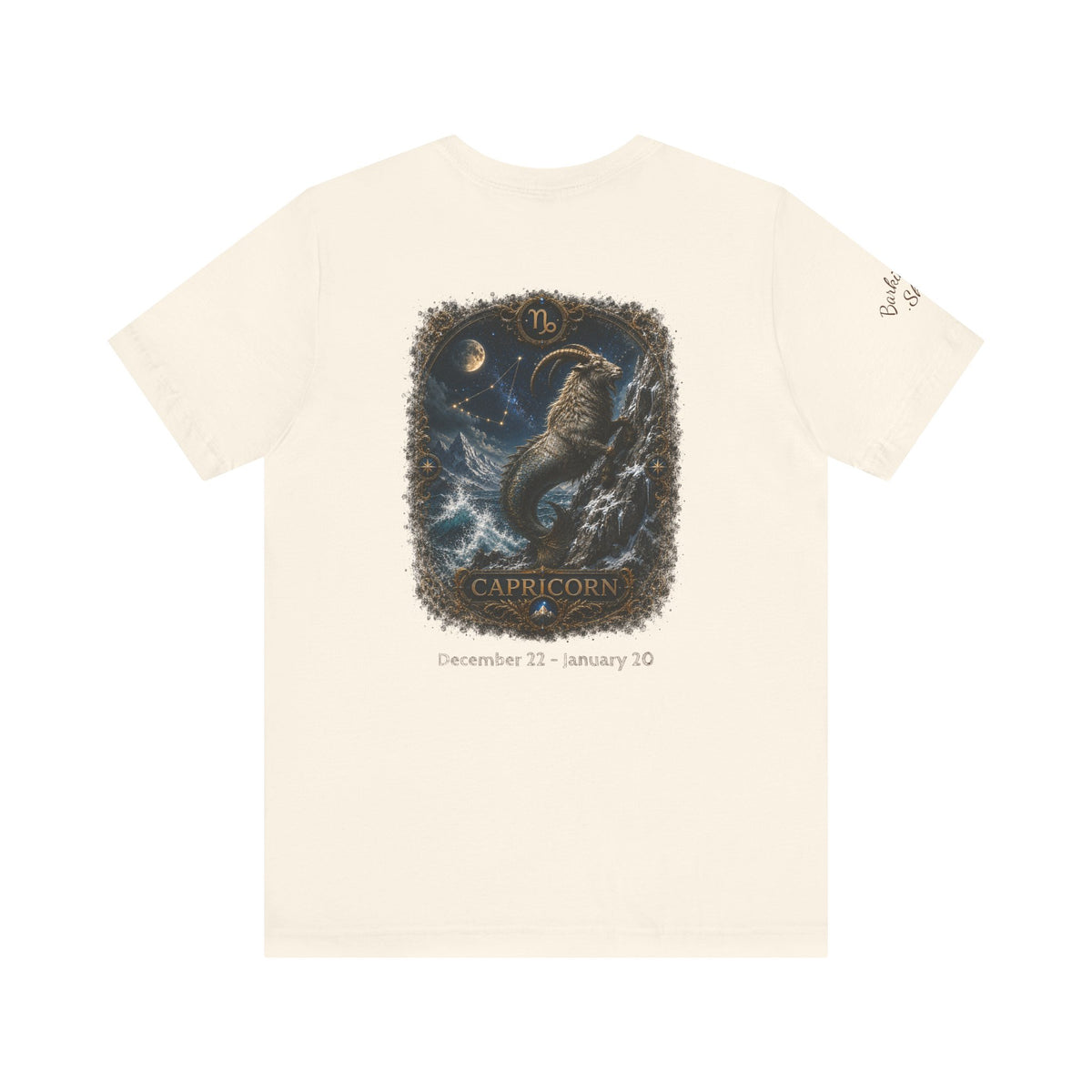 Capricorn Zodiac T-Shirt — Mythic Sea Goat Astrology Tee