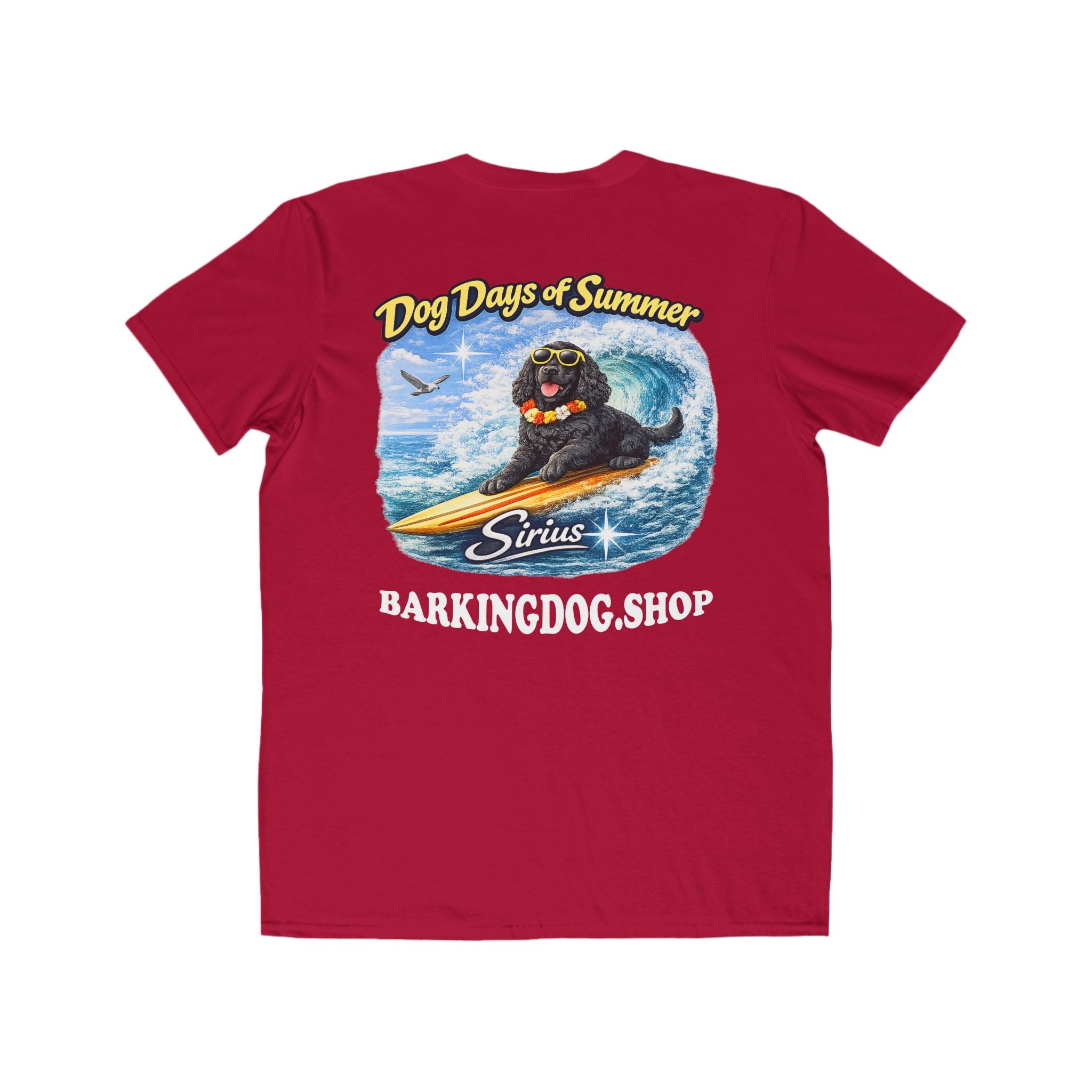 Cocker Spaniel Surfboard T-Shirt Wag On™ Dog Days of Summer
