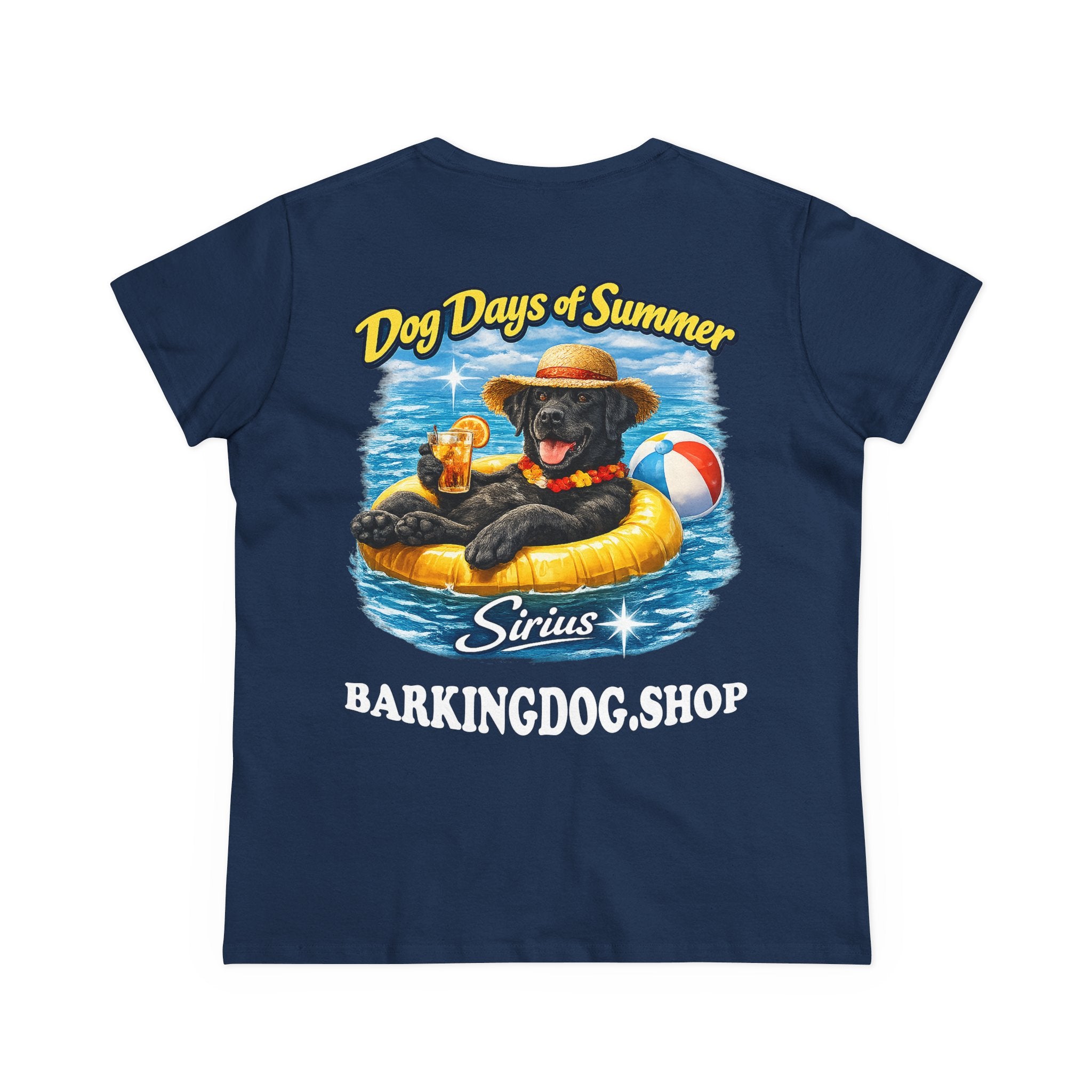 Black Labrador Dog Inner Tube T-Shirt Wag On™ Dog Days of Summer
