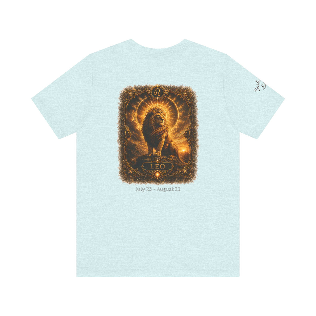 Leo Zodiac T Shirt Horoscope Collection Lion Graphic Tee Wag On BarkingDog Shop
