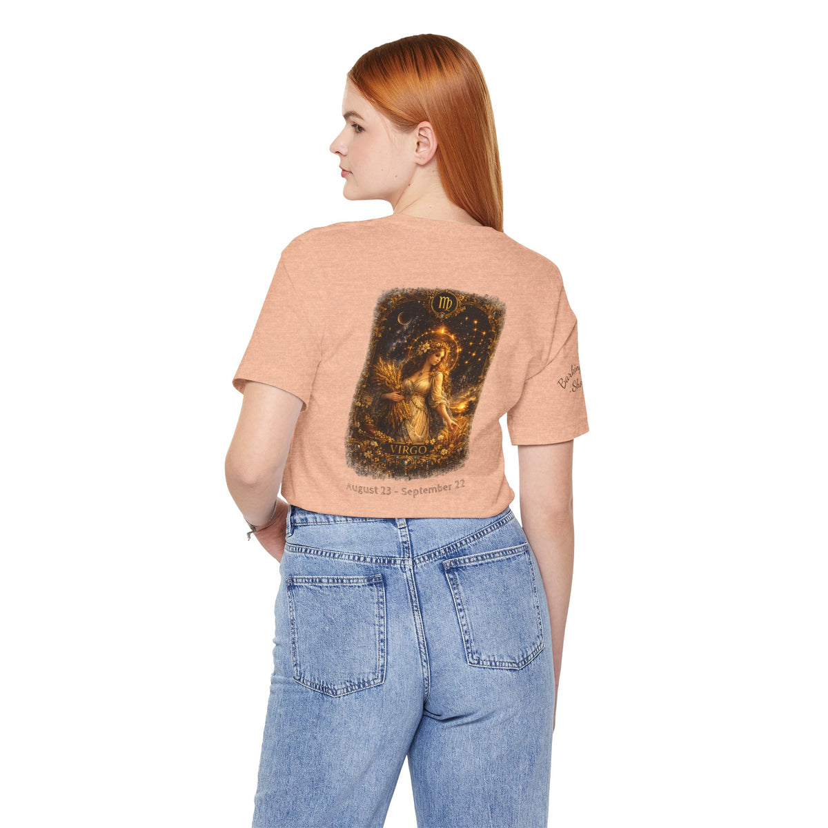Virgo Zodiac Tee — Illustrated Virgo Goddess Astrology T-Shirt