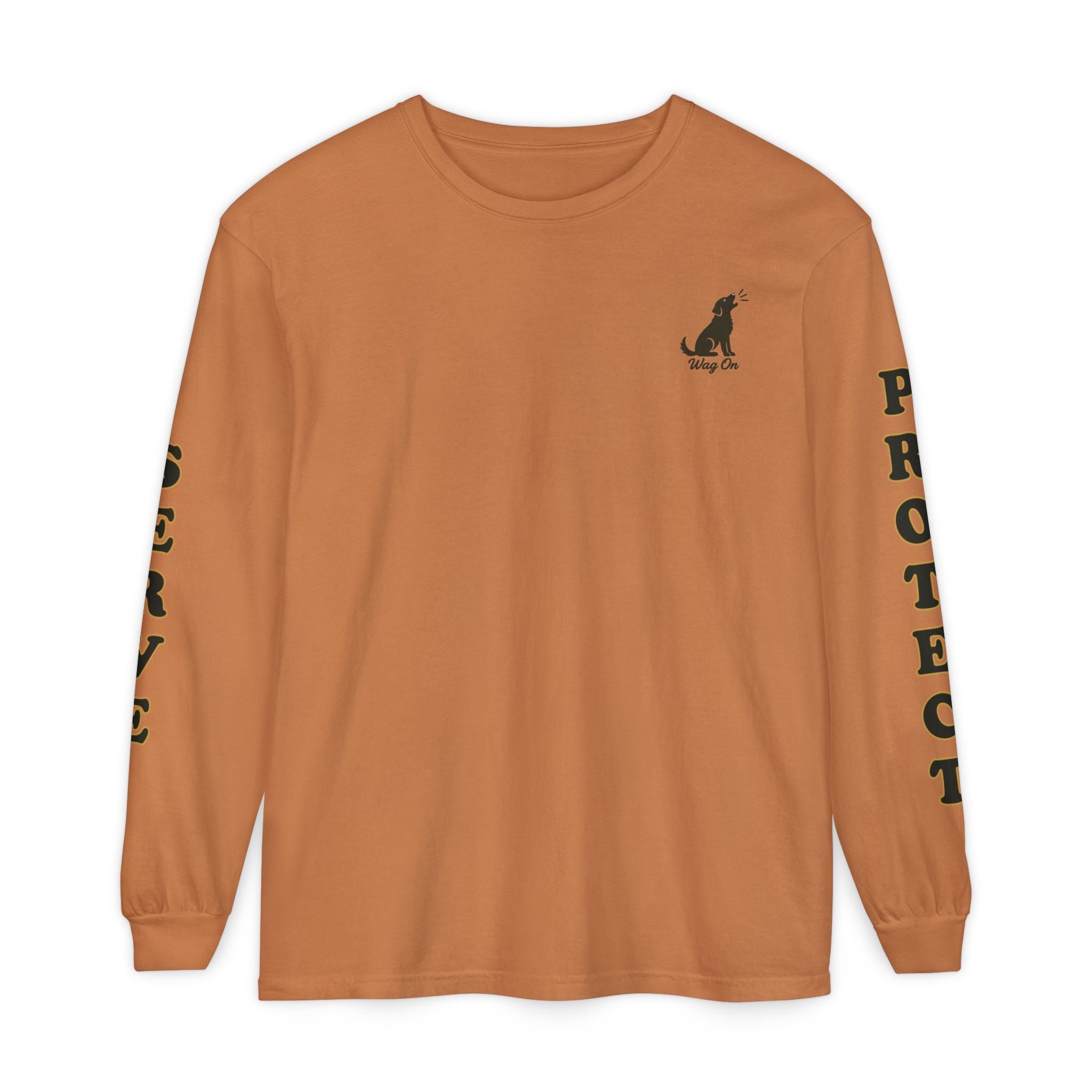 F-35 Lightning II Long Sleeve Tee — Barking Dog 'Wag On' Military Air Force Tribute