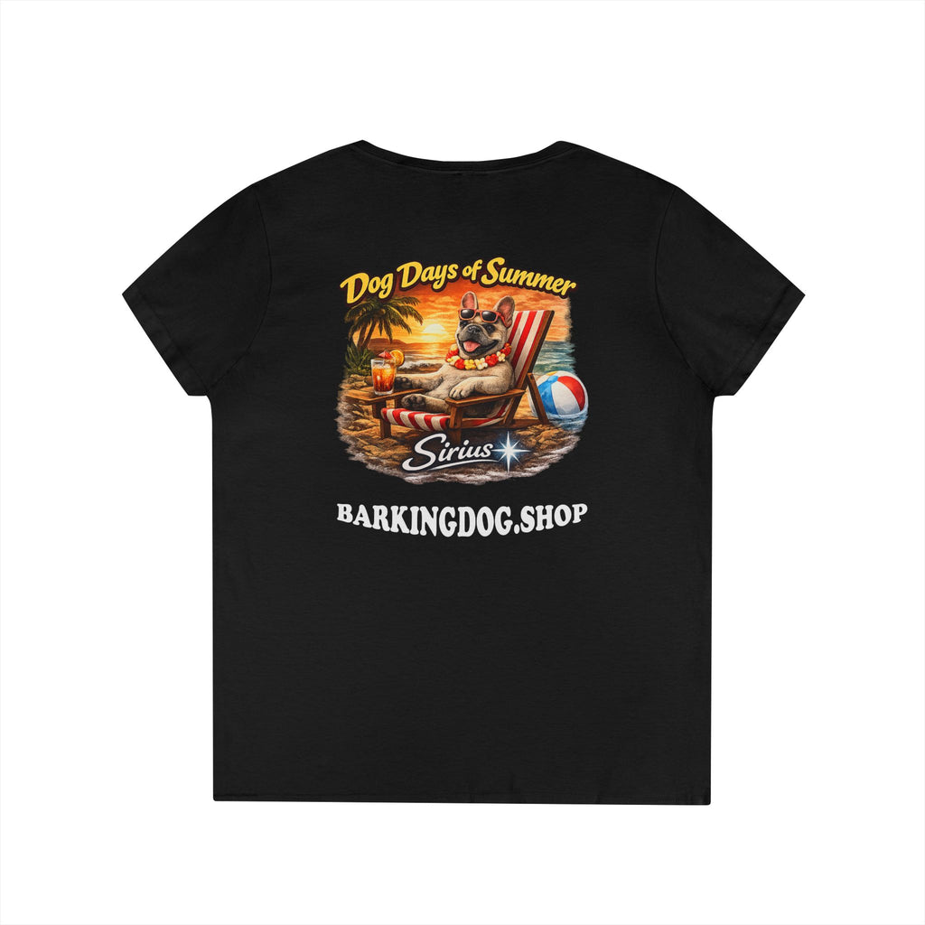 French Bulldog Dog Beach Chair T-Shirt Wag On™ Dog Days of Summer