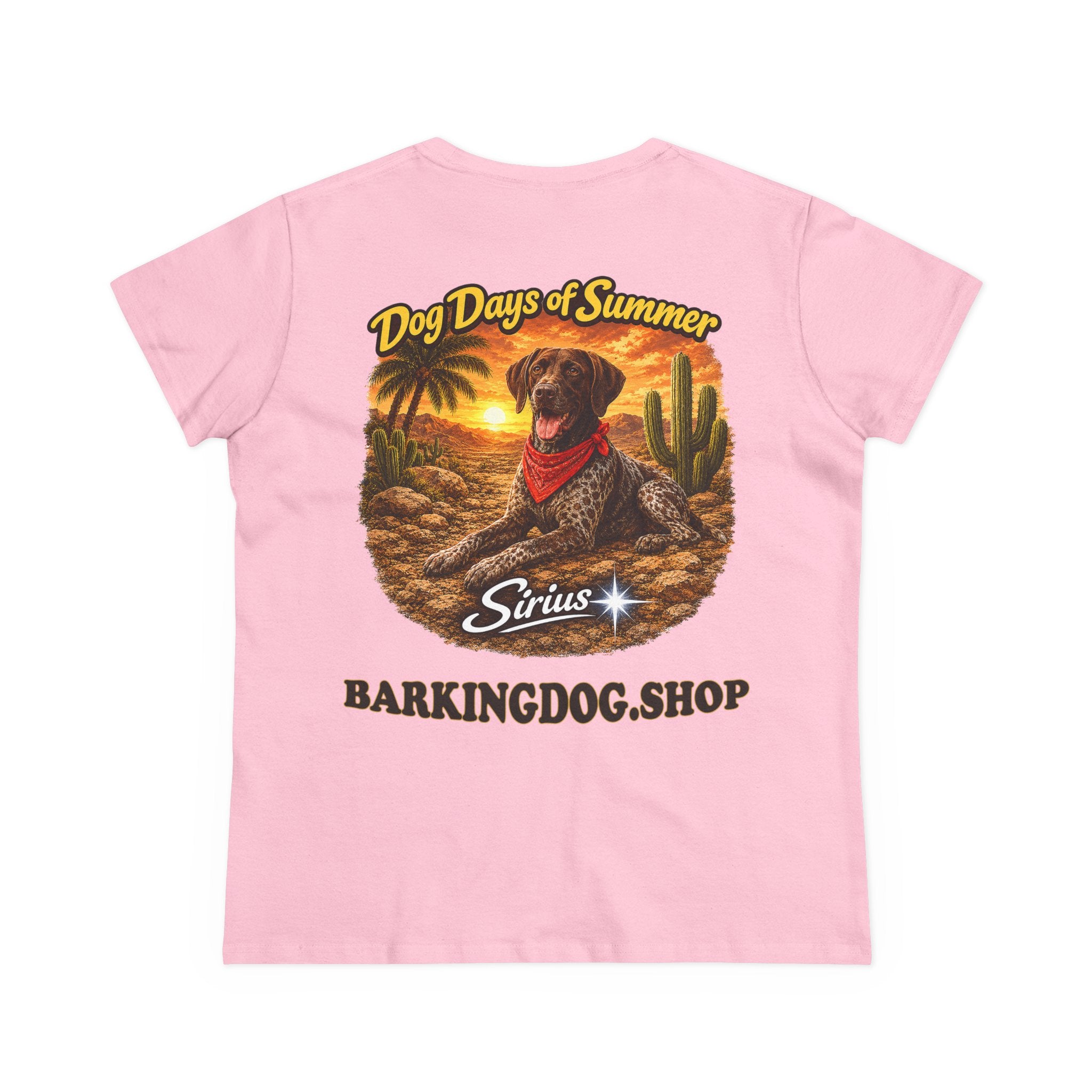 German Shorthair Pointer Dog Cactus T-Shirt Wag On™ Dog Days of Summer
