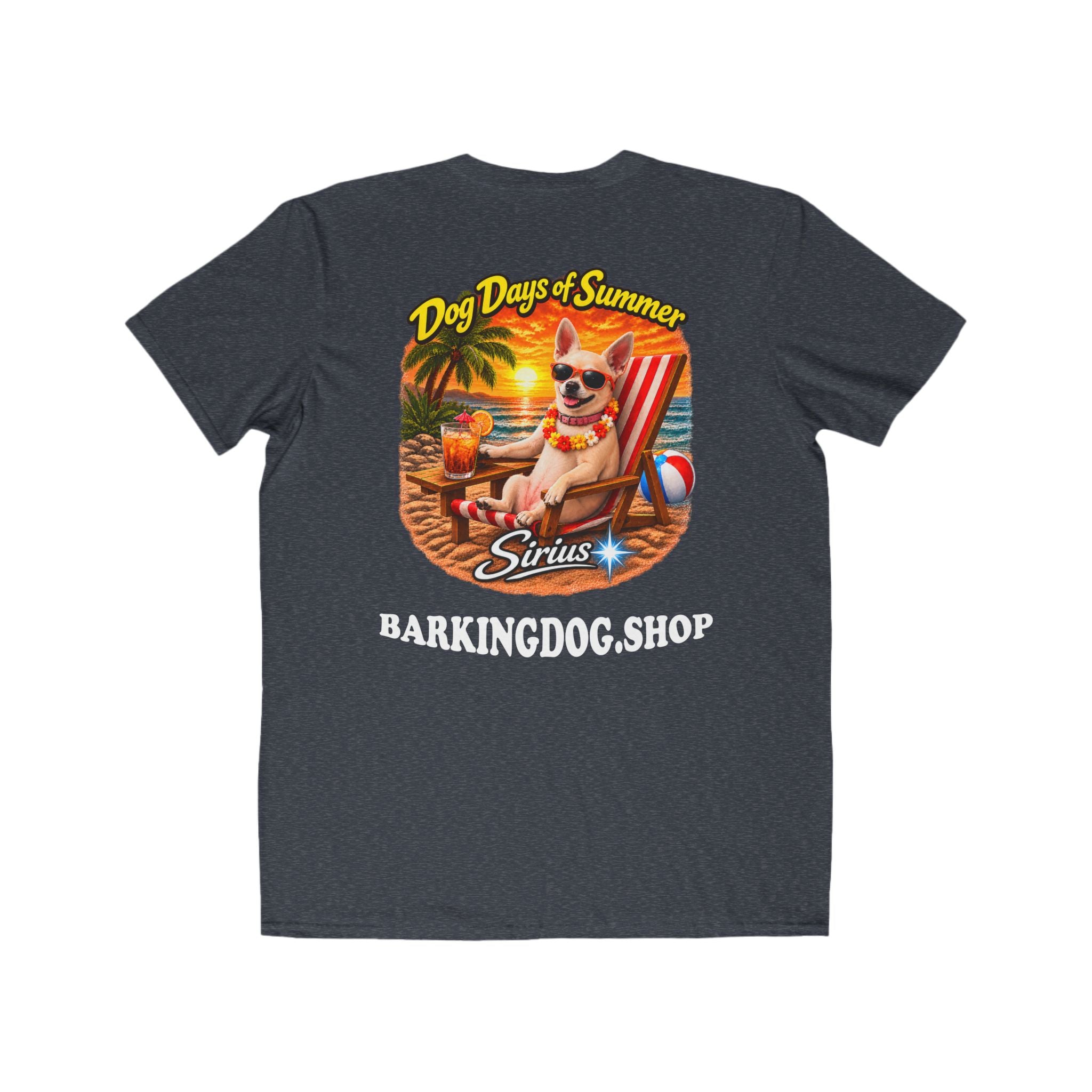 Chihuahua Beach Chair T Shirt Dog Days Of Summer Beach Dog Lover Graphic Tee Wag On BarkingDog Shop