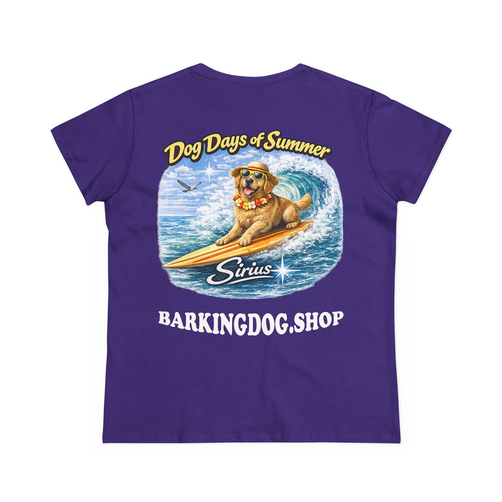 Golden Retriever Dog Surfboard T-Shirt Wag On™ Dog Days of Summer