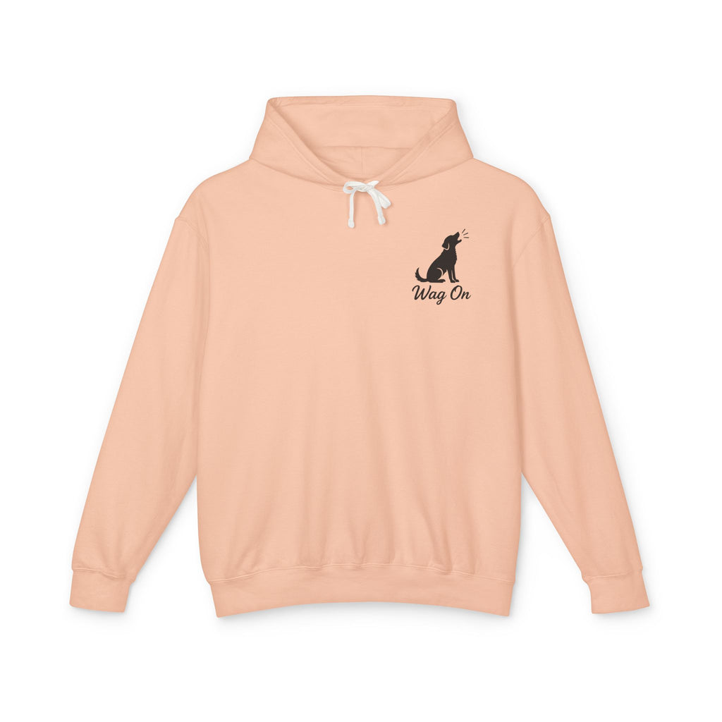 Wag On Dog Hoodie — Patriotic Golden Retriever Lightweight Pullover