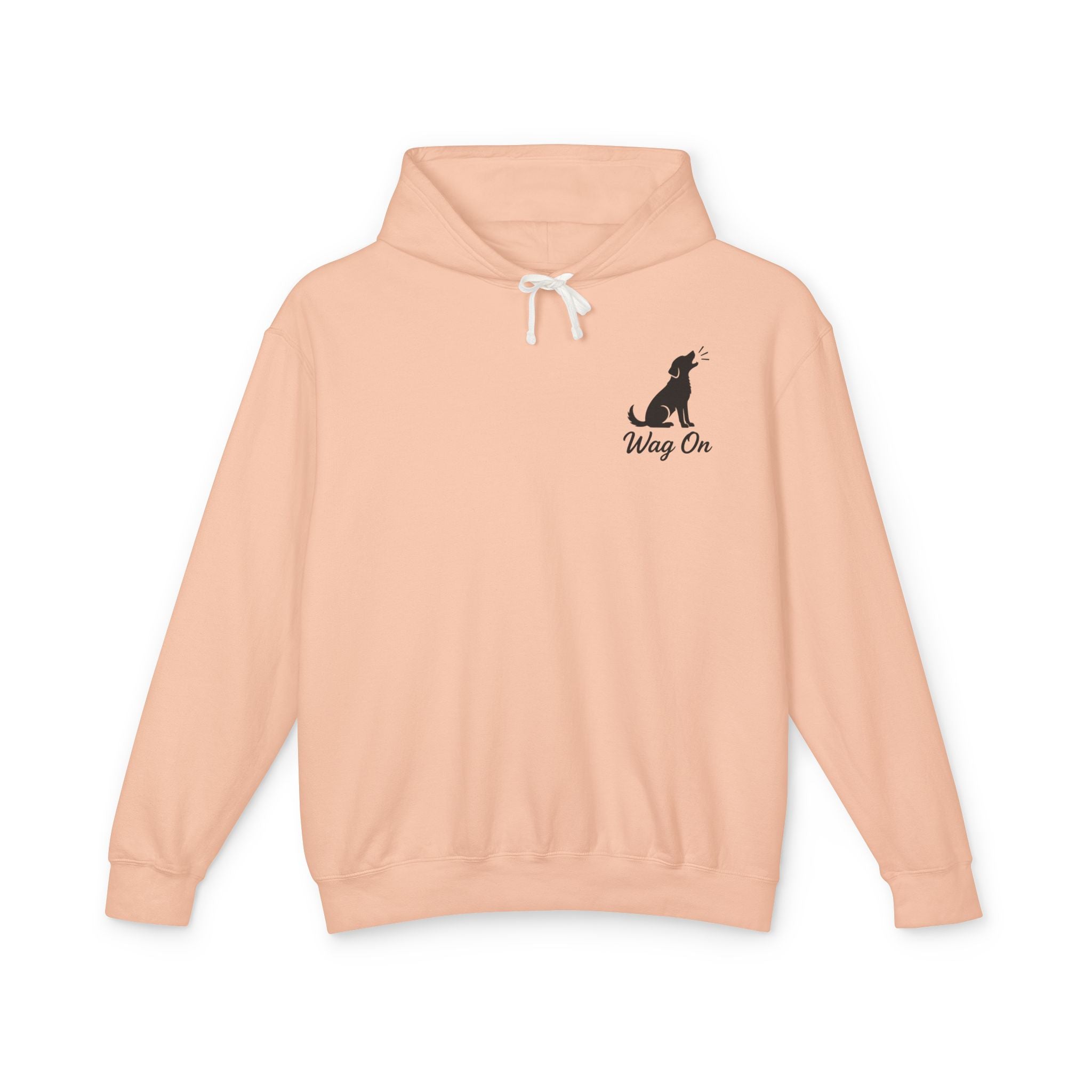 Wag On Dog Hoodie — Patriotic Golden Retriever Lightweight Pullover