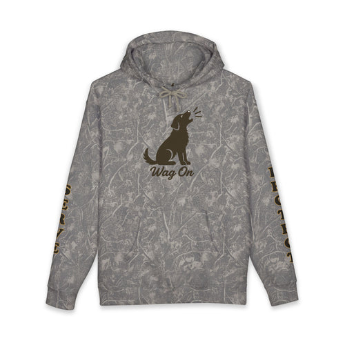 AH-64 Apache Military Helicopter Hoodie – "Wag On" Dog Graphic
