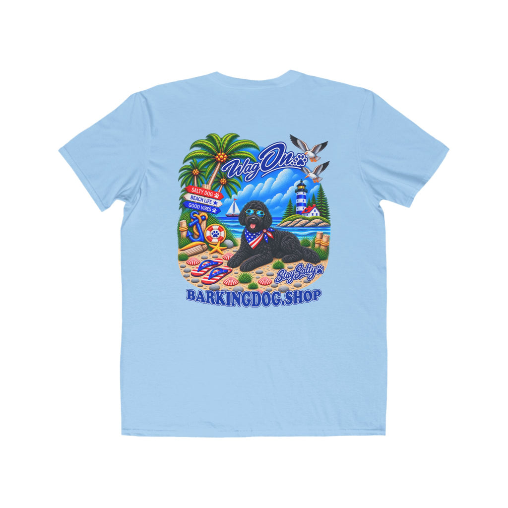 Black Bernedoodle Stay Salty T Shirt Beach Collection Salty Pup Beach Life Graphic Tee Wag On BarkingDog Shop