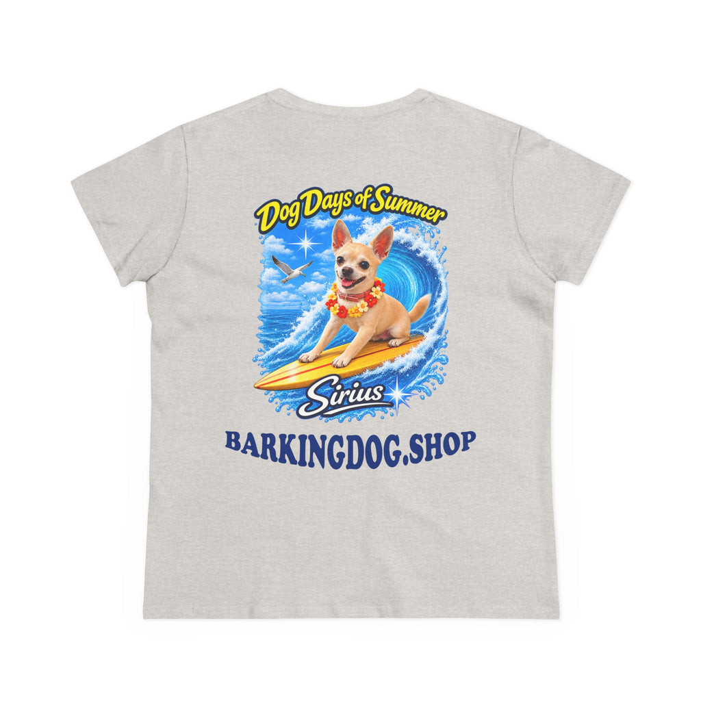 Chihuahua Surfboard T Shirt Dog Days Of Summer Beach Dog Lover Graphic Tee Wag On BarkingDog Shop