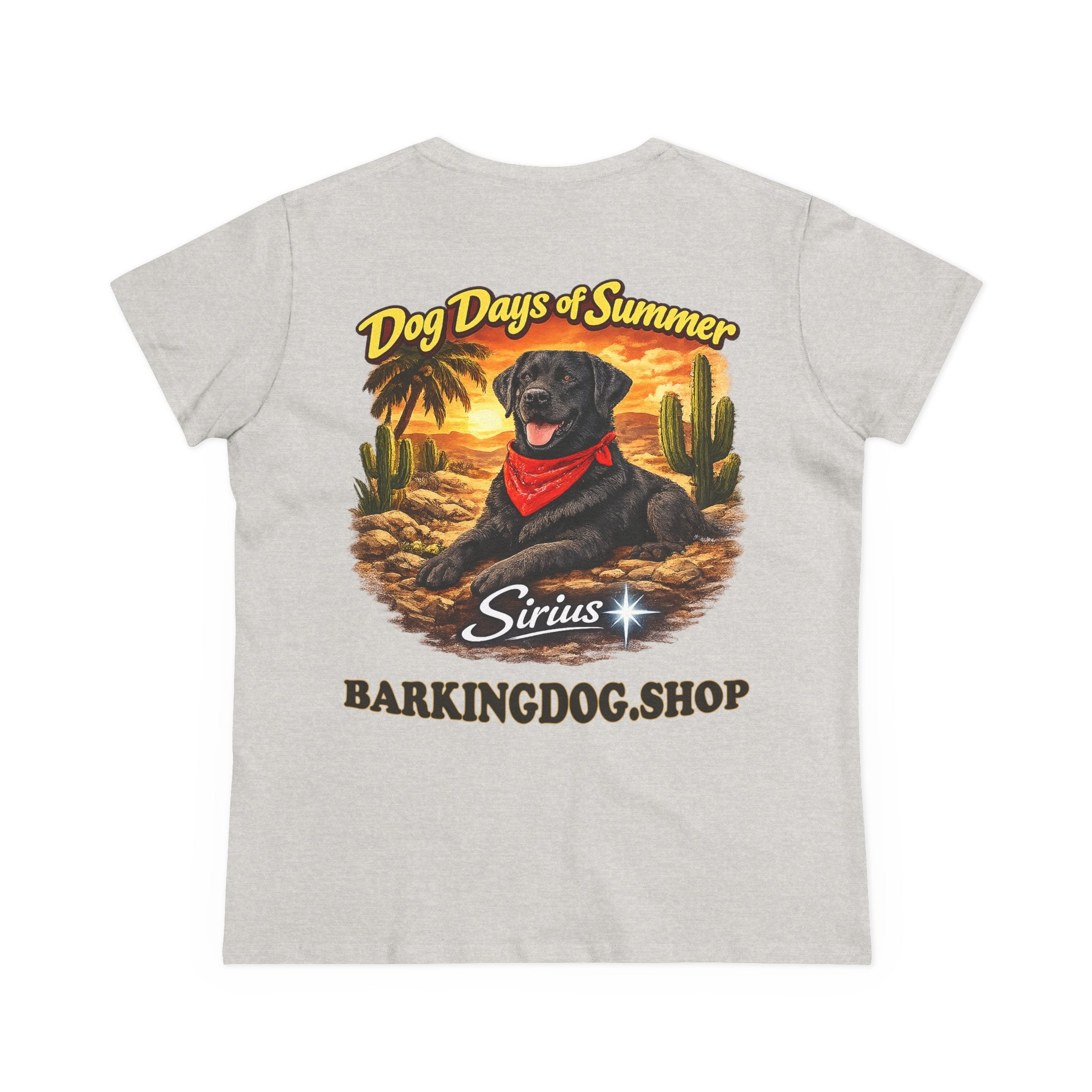 Black Labrador Dog Cactus T-Shirt Wag On™ Dog Days of Summer