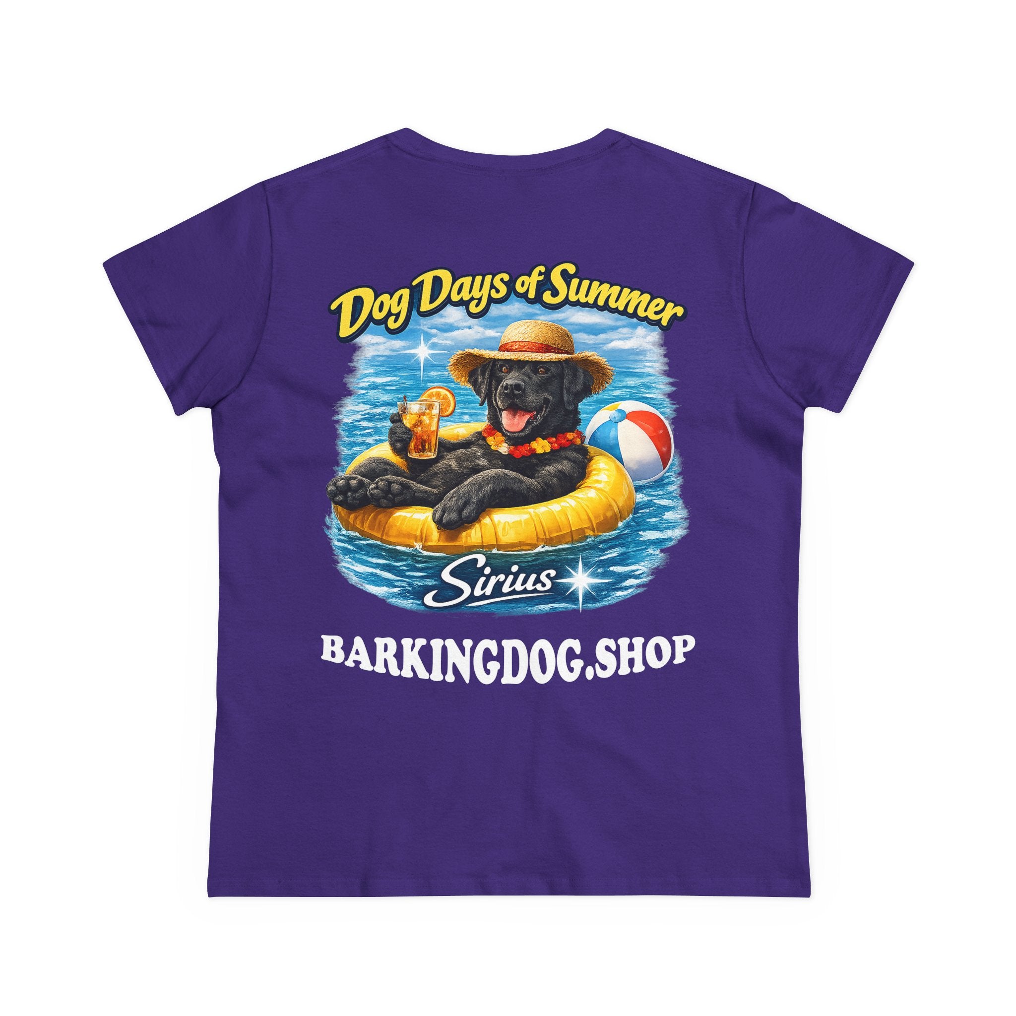 Black Labrador Dog Inner Tube T-Shirt Wag On™ Dog Days of Summer