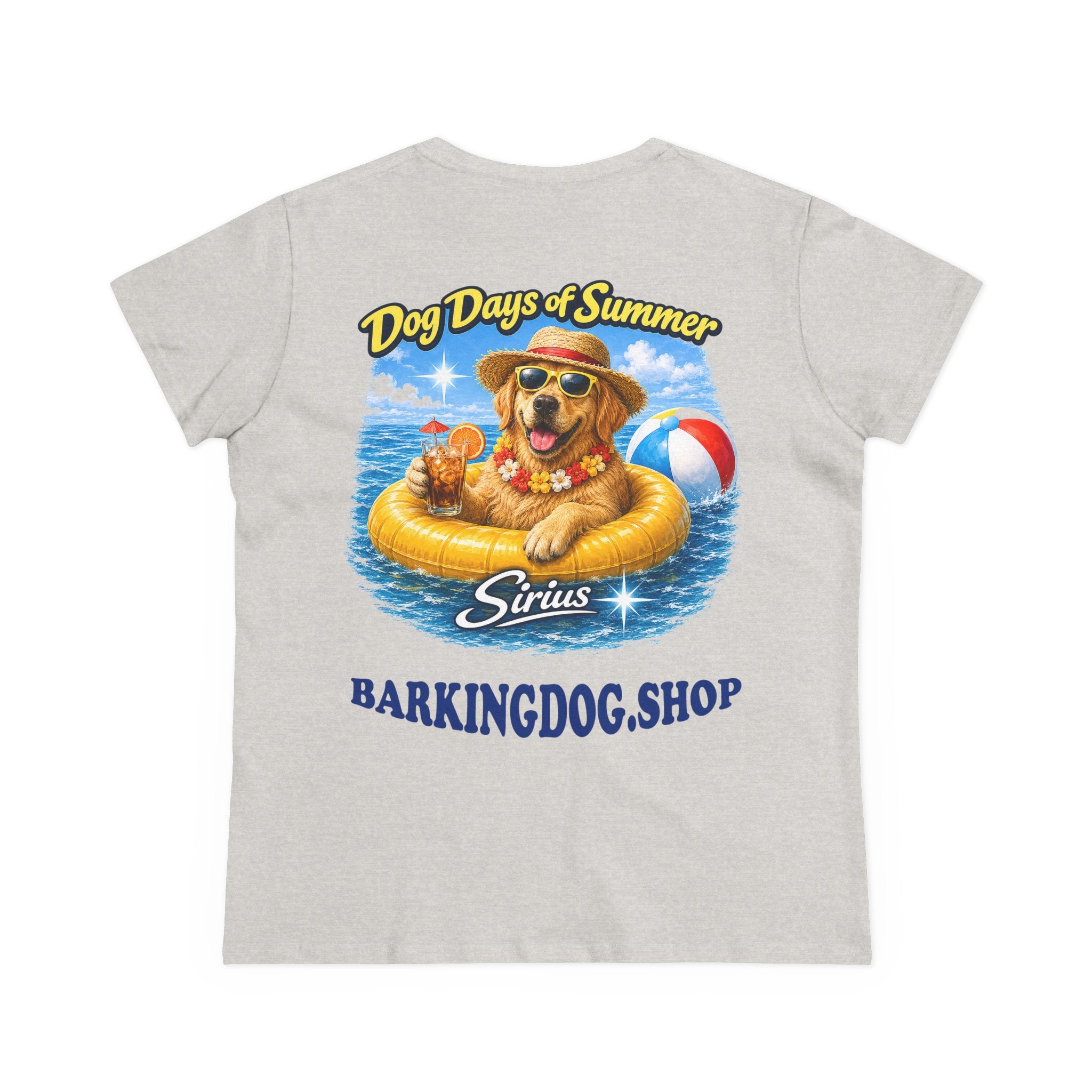 Golden Retriever Dog Inner Tube T-Shirt Wag On™ Dog Days of Summer