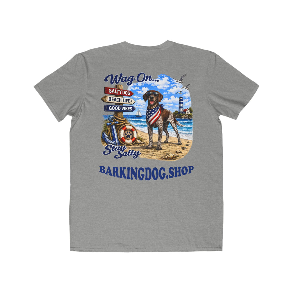 German Shorthair Pointer Dog Beach T Shirt Wag On™ Stay Salty