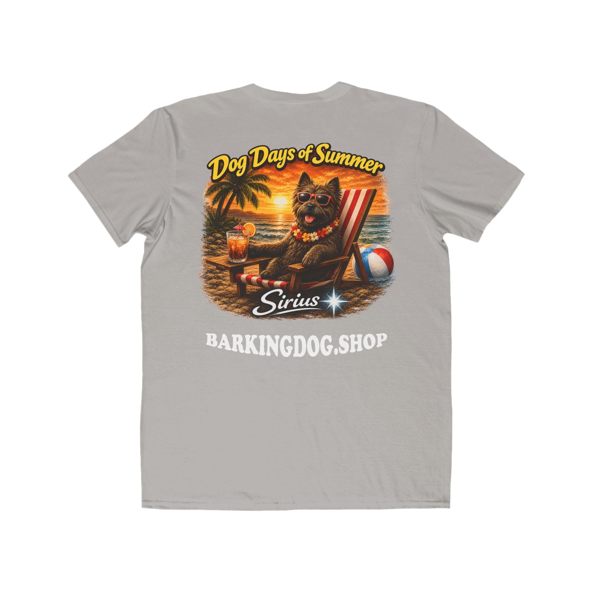 Cairn Terrier Beach Chair T-Shirt Wag On™ Dog Days of Summer