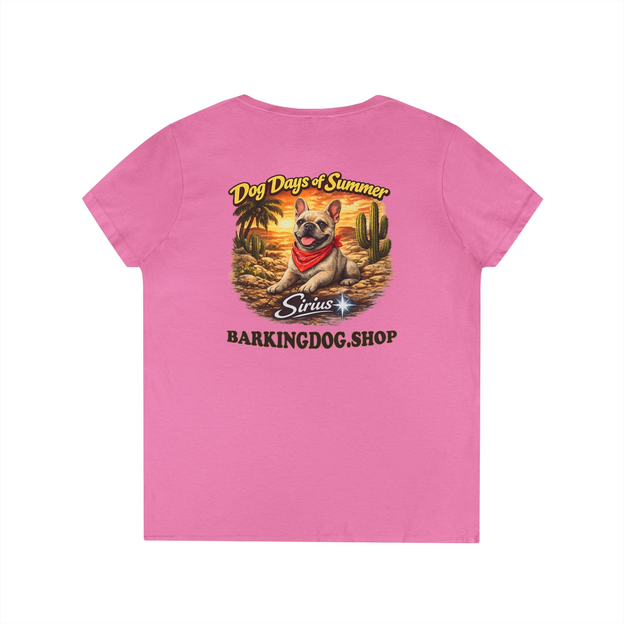 French Bull Dog Cactus T-Shirt Wag On™ Dog Days of Summer