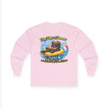 Black Cocker Spaniel Dog Days of Summer Inner Tube Long Sleeve T Shirt Beach Collection Floating Dog Graphic Tee Wag On BarkingDog Shop