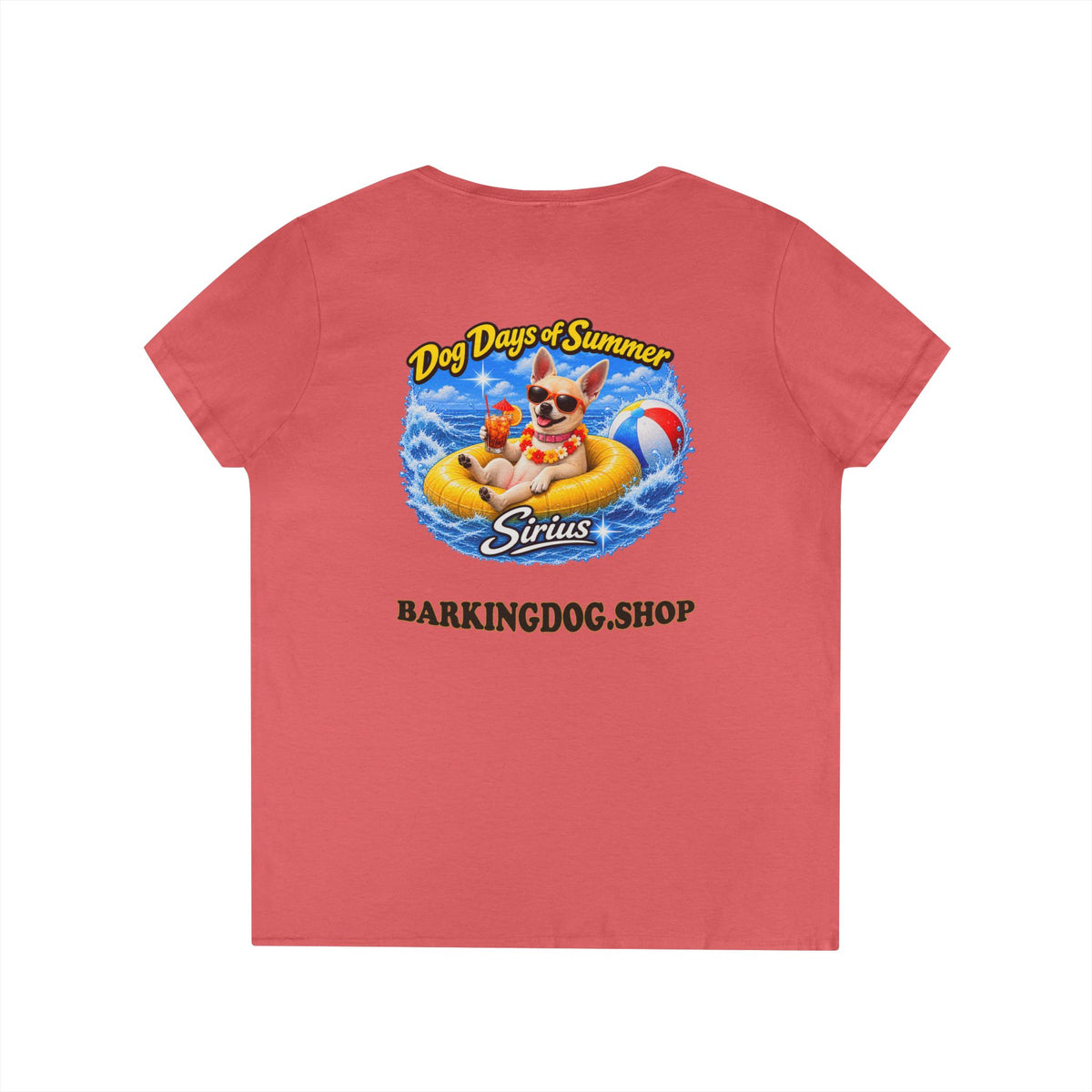 Chihuahua Inner Tube T Shirt Dog Days Of Summer Beach Dog Lover Graphic Tee Wag On BarkingDog Shop