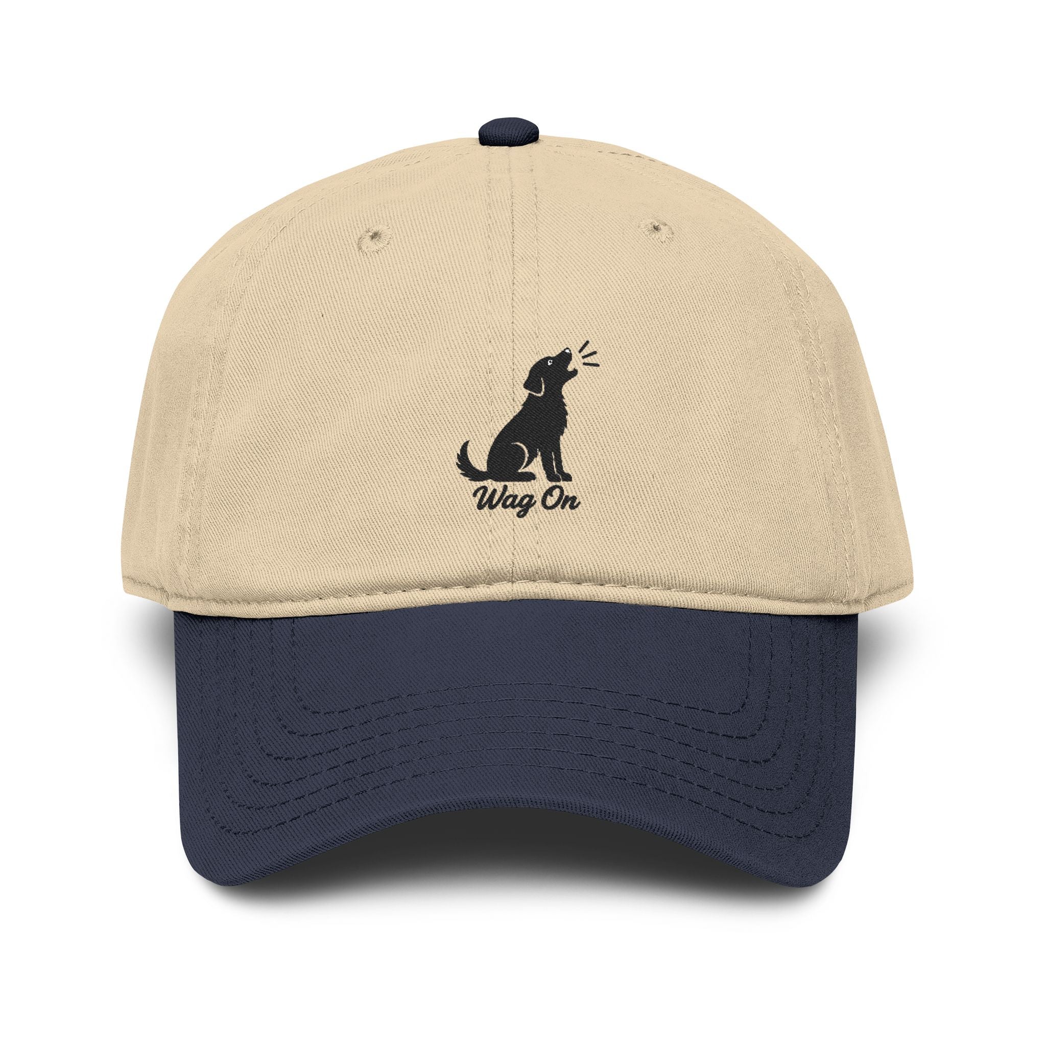 Wag On Embroidered Dog Baseball Cap — Casual Pet Lover Hat