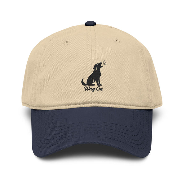 Wag On Embroidered Dog Baseball Cap — Casual Pet Lover Hat