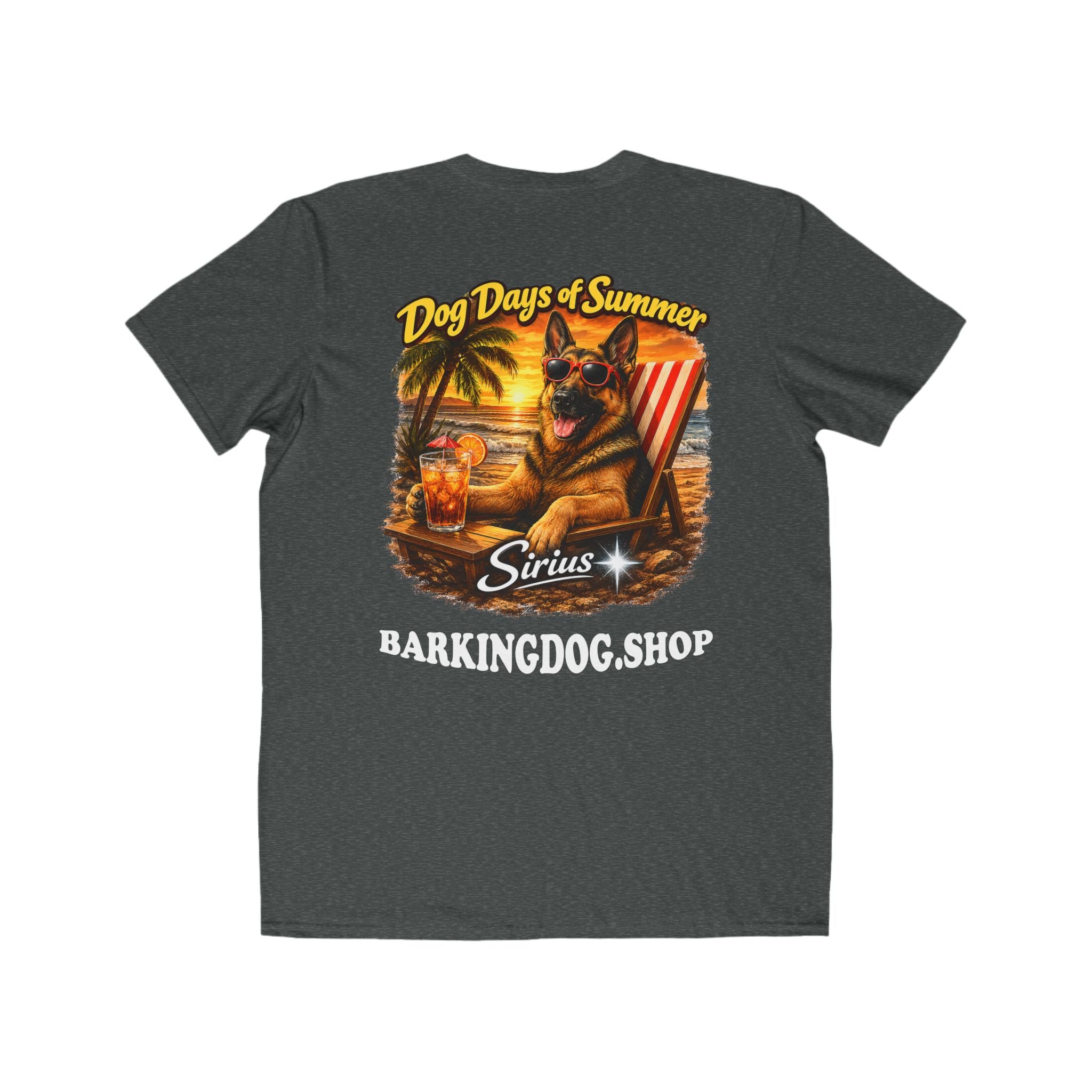 German Shepherd Beach Chair T-Shirt Wag On™ Dog Days of Summer