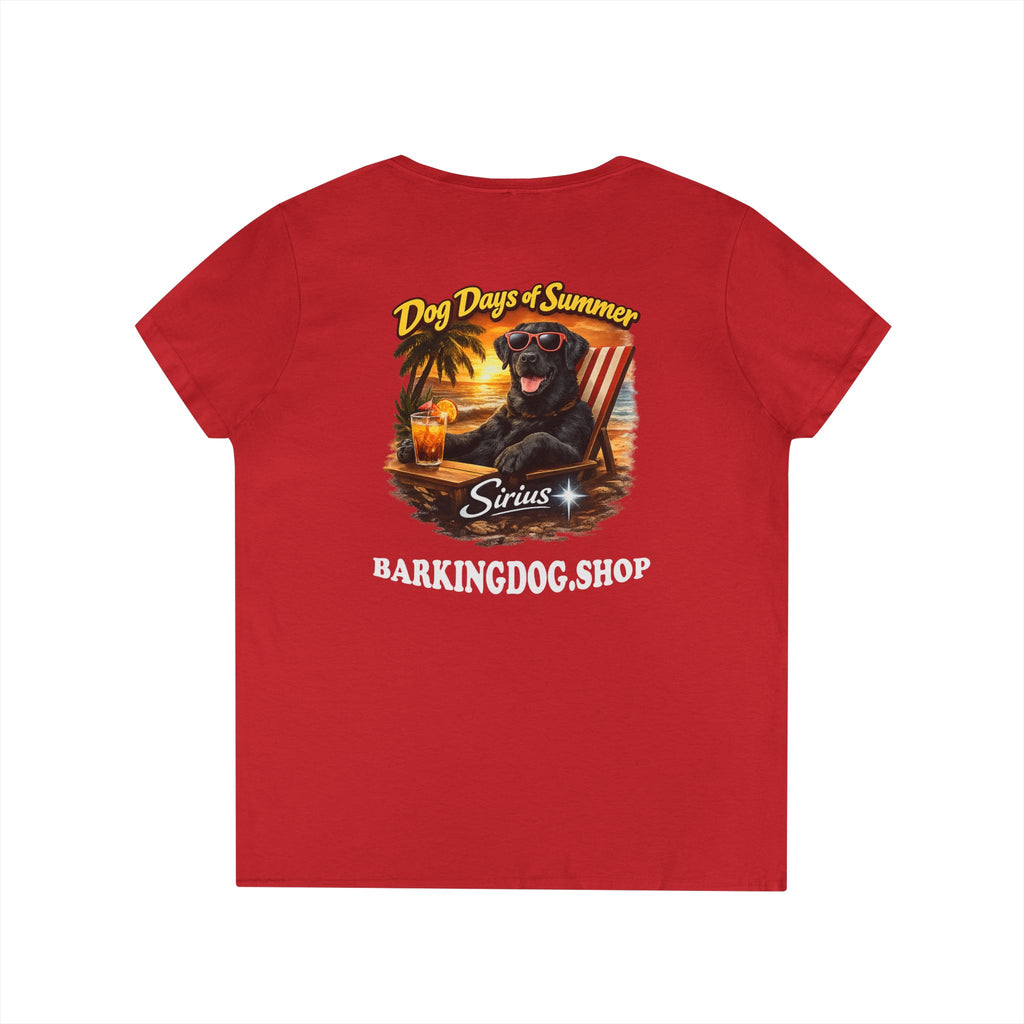 Black Labrador Dog Beach Chair T-Shirt Wag On™ Dog Days of Summer