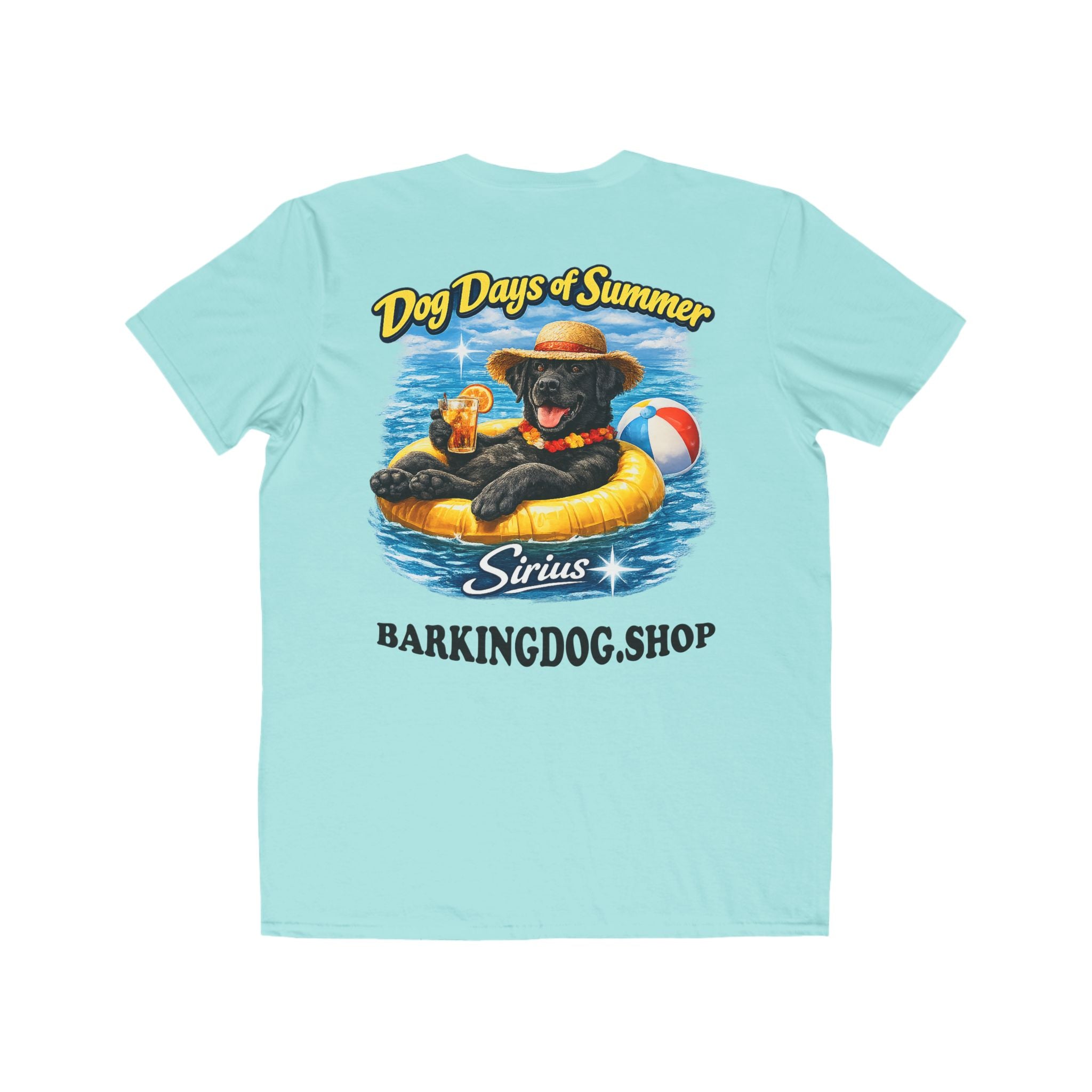 Black Labrador Inner Tube T-Shirt Wag On™ Dog Days of Summer