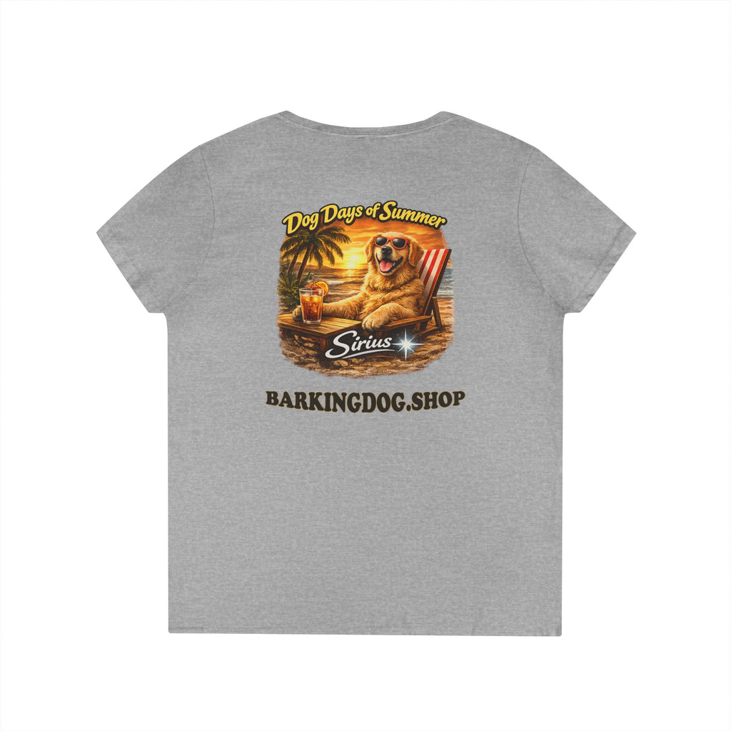 Golden Retriever Dog Beach Chair T-Shirt Wag On™ Dog Days of Summer