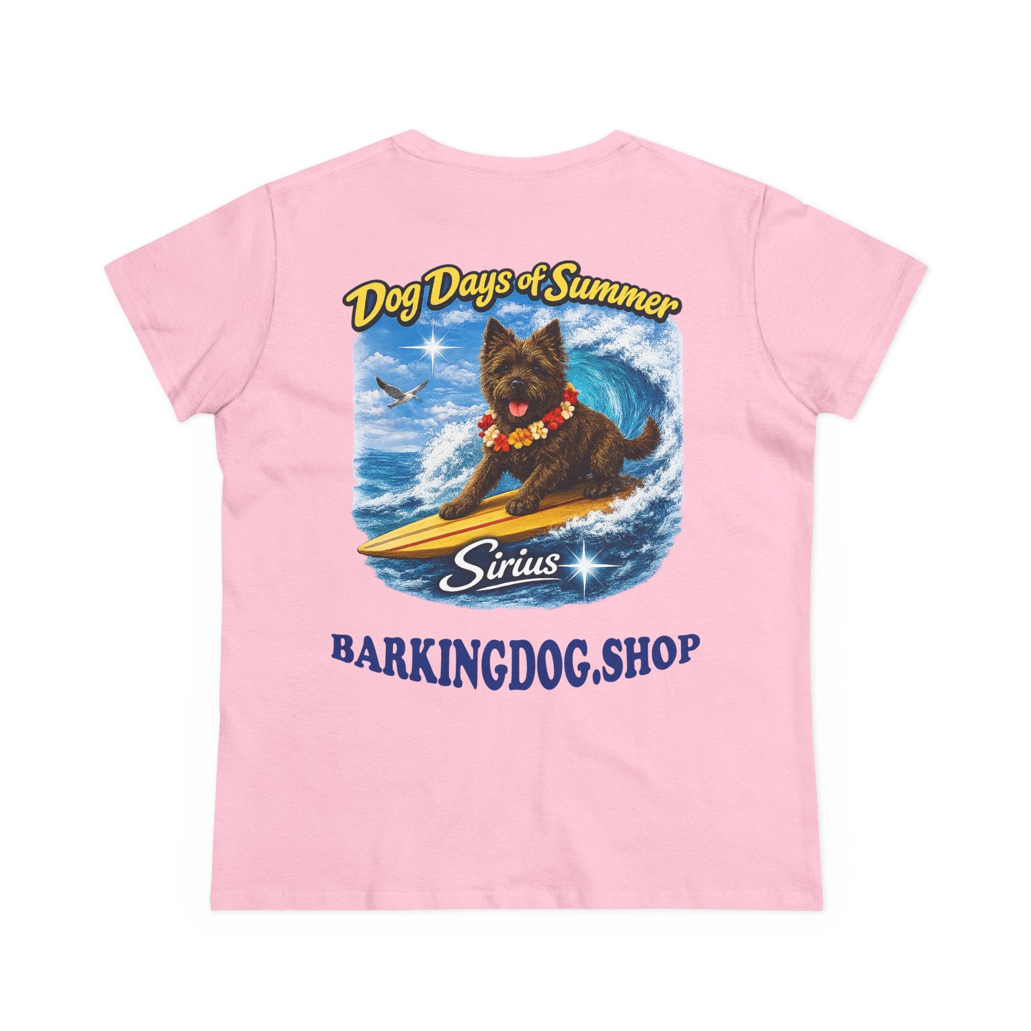 Cairn Terrier Dog Surfboard T-Shirt Wag On™ Dog Days of Summer