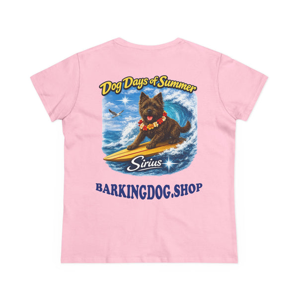 Cairn Terrier Dog Surfboard T-Shirt Wag On™ Dog Days of Summer