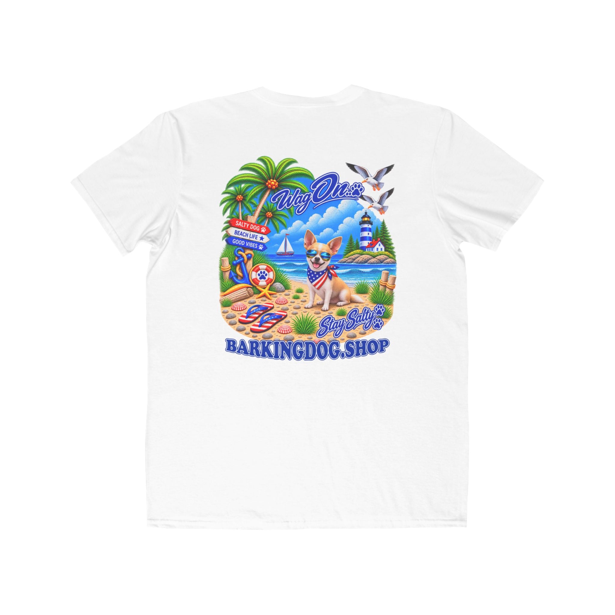 Chihuahua Stay Salty T Shirt Beach Collection Salty Pup Beach Life Graphic Tee Wag On BarkingDog Shop