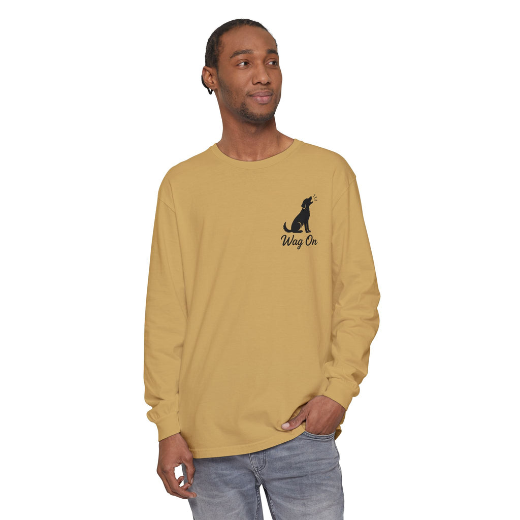 Freedom 250 Grand Prix Long Sleeve T-Shirt — "Wag On" Dog Rally Race Tee