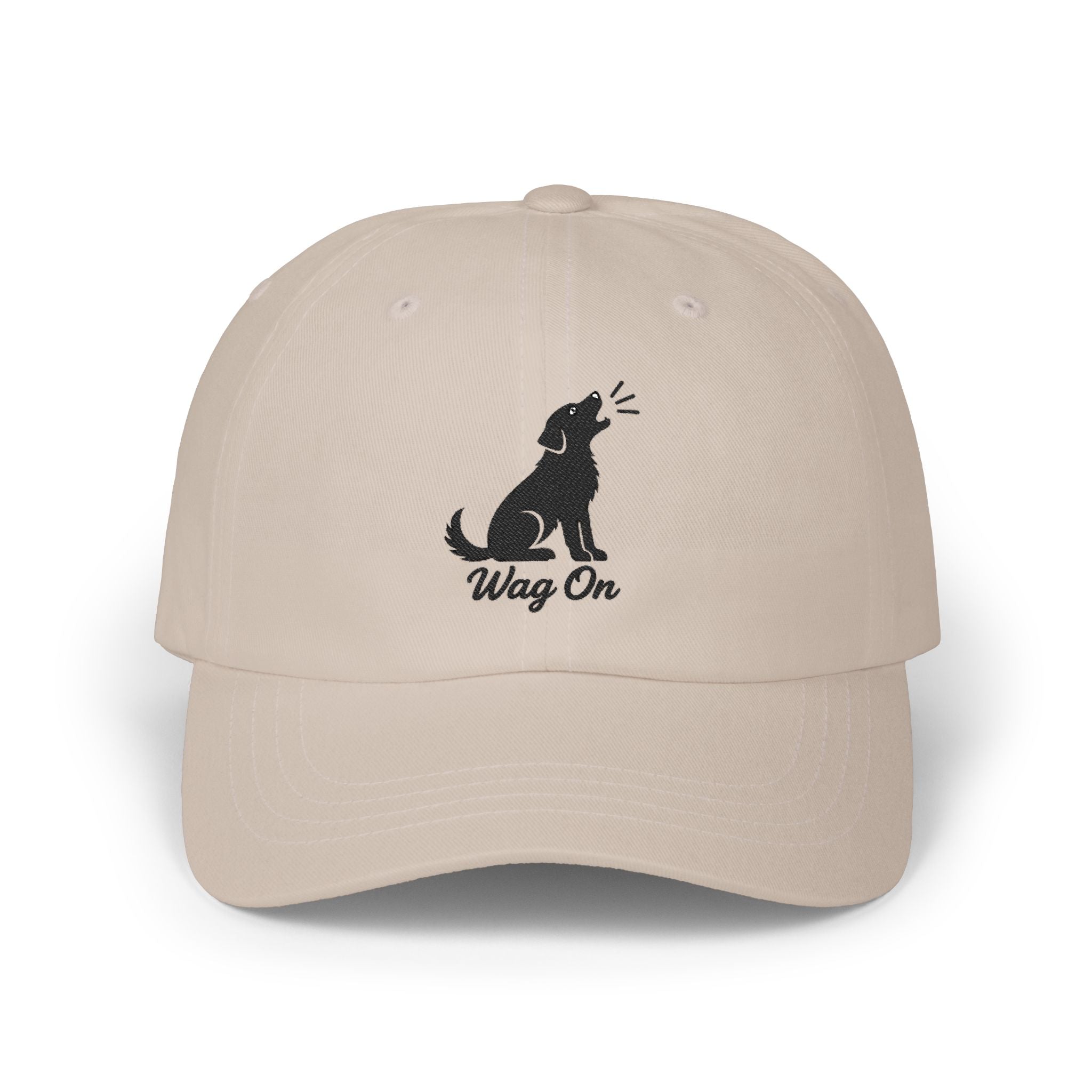 Wag On Cap — Embroidered Barking Dog Hat