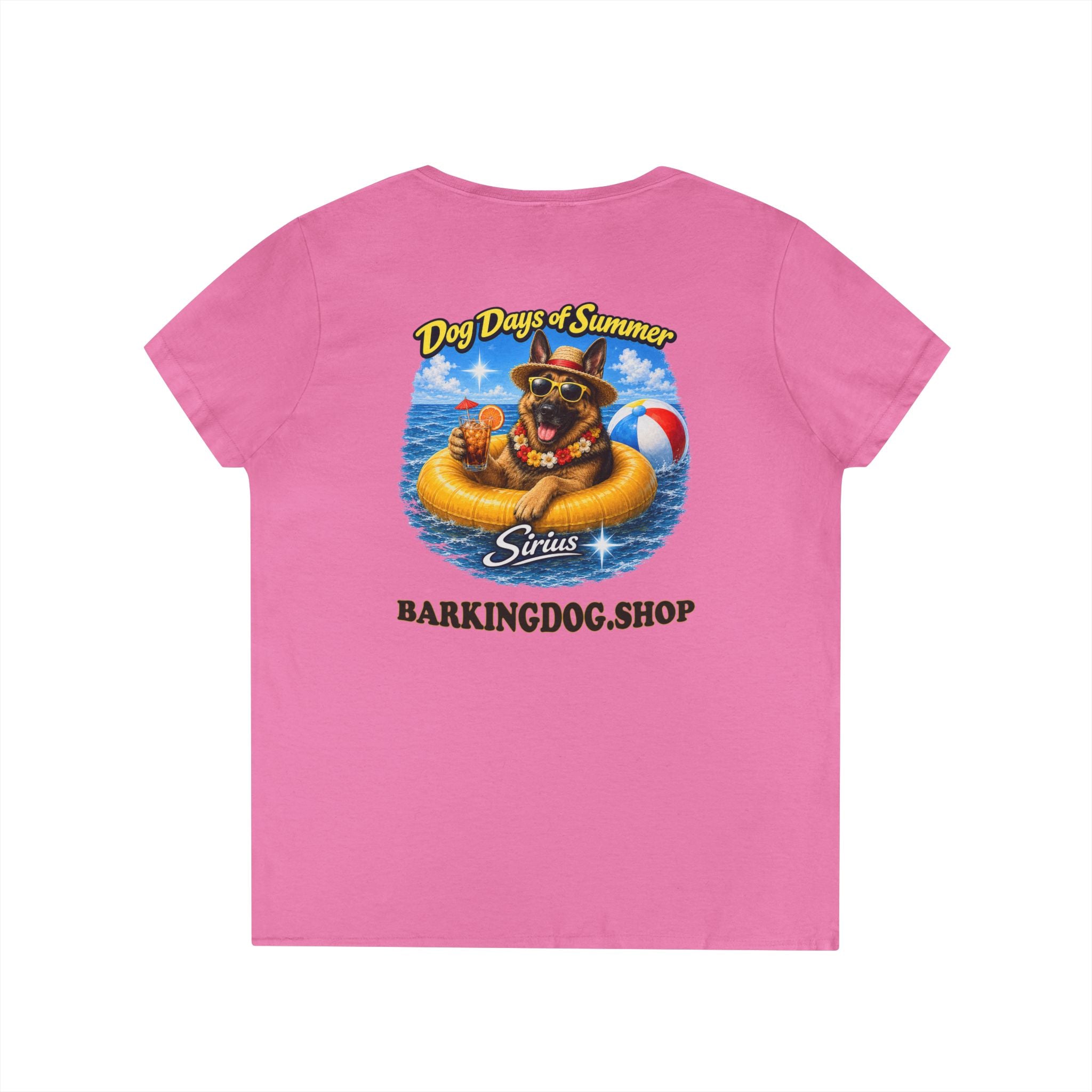 German Shepherd Dog Inner Tube T-Shirt Wag On™ Dog Days of Summer