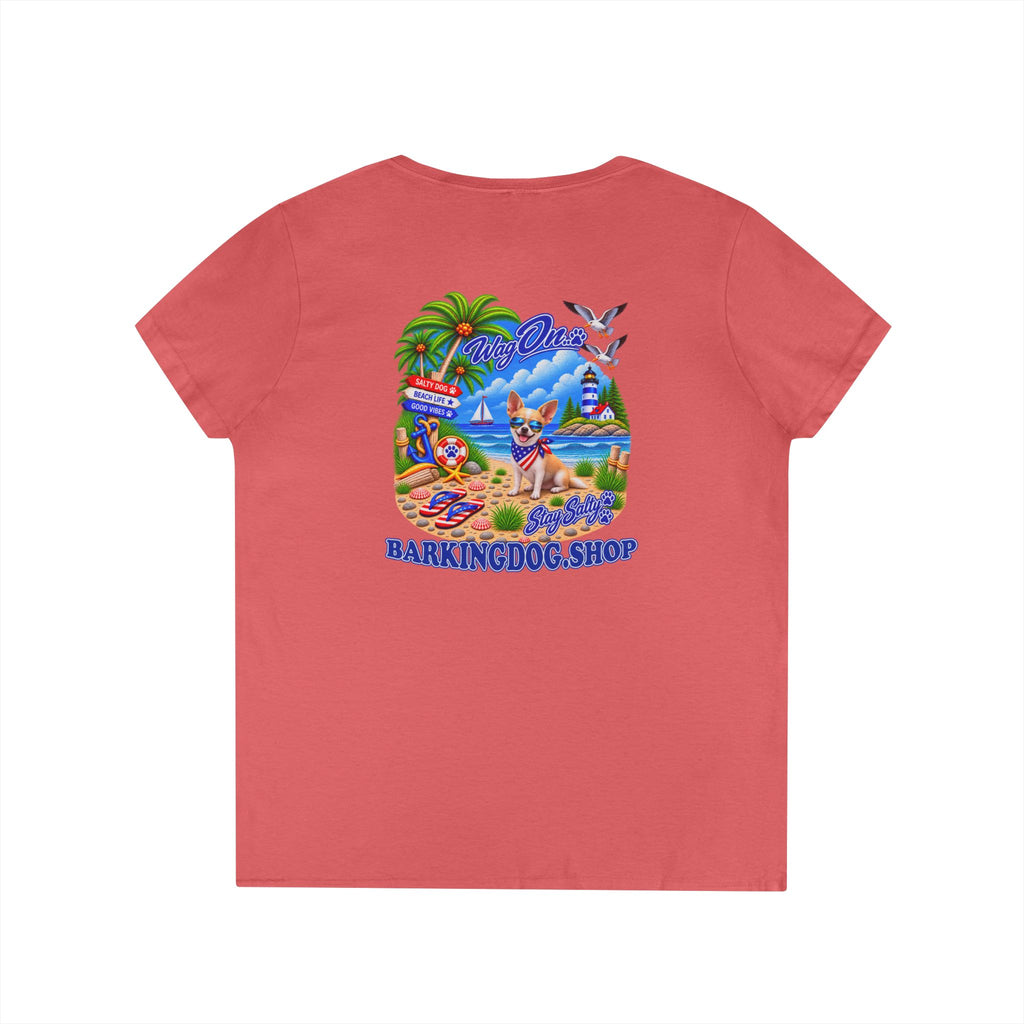 Chihuahua Stay Salty T Shirt Beach Collection Salty Pup Beach Life Graphic Tee Wag On BarkingDog Shop
