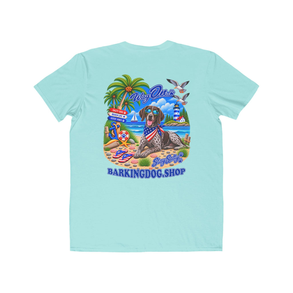 German Shorthair Pointer Stay Salty T Shirt Beach Collection Salty Pup Beach Life Graphic Tee Wag On BarkingDog Shop