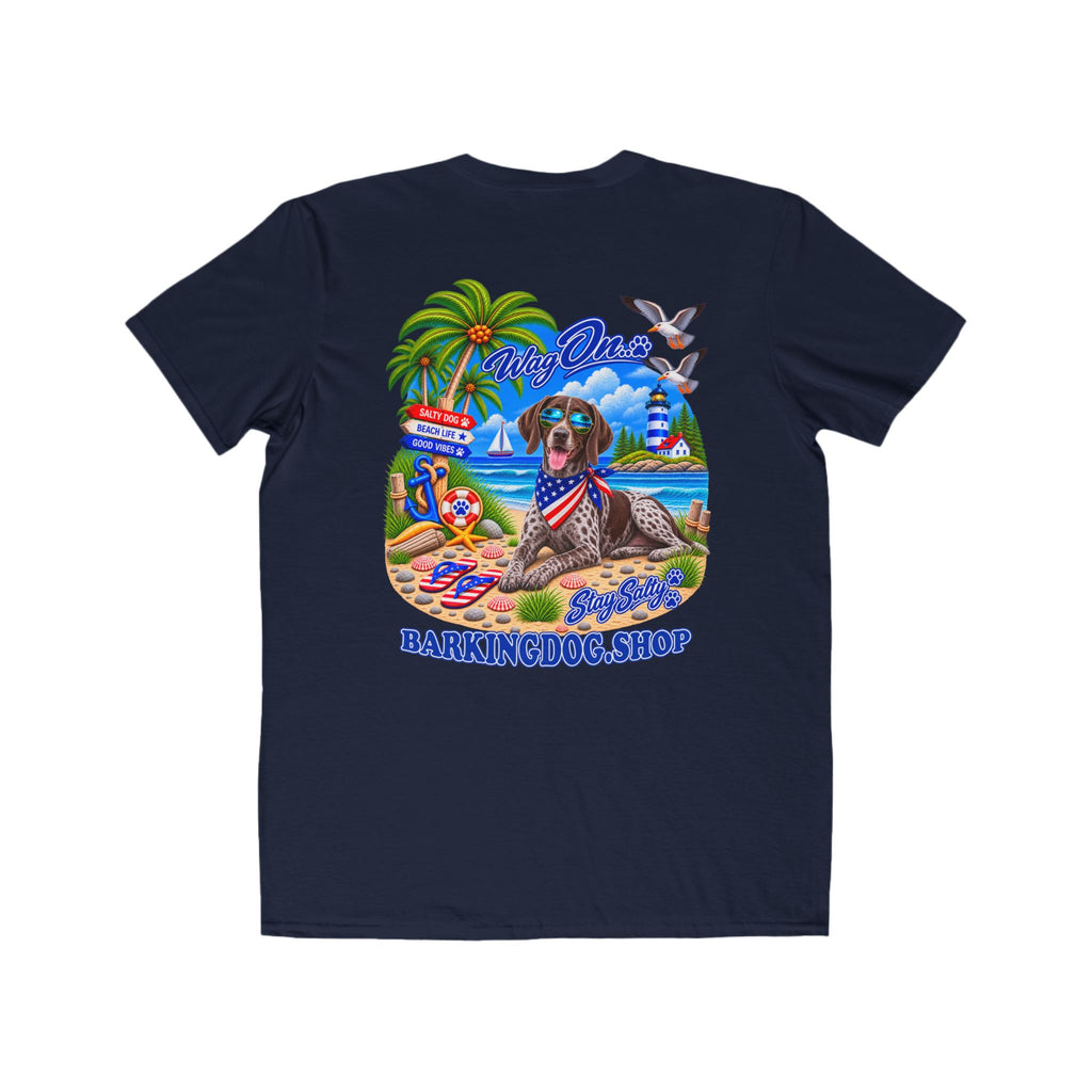 German Shorthair Pointer Stay Salty T Shirt Beach Collection Salty Pup Beach Life Graphic Tee Wag On BarkingDog Shop