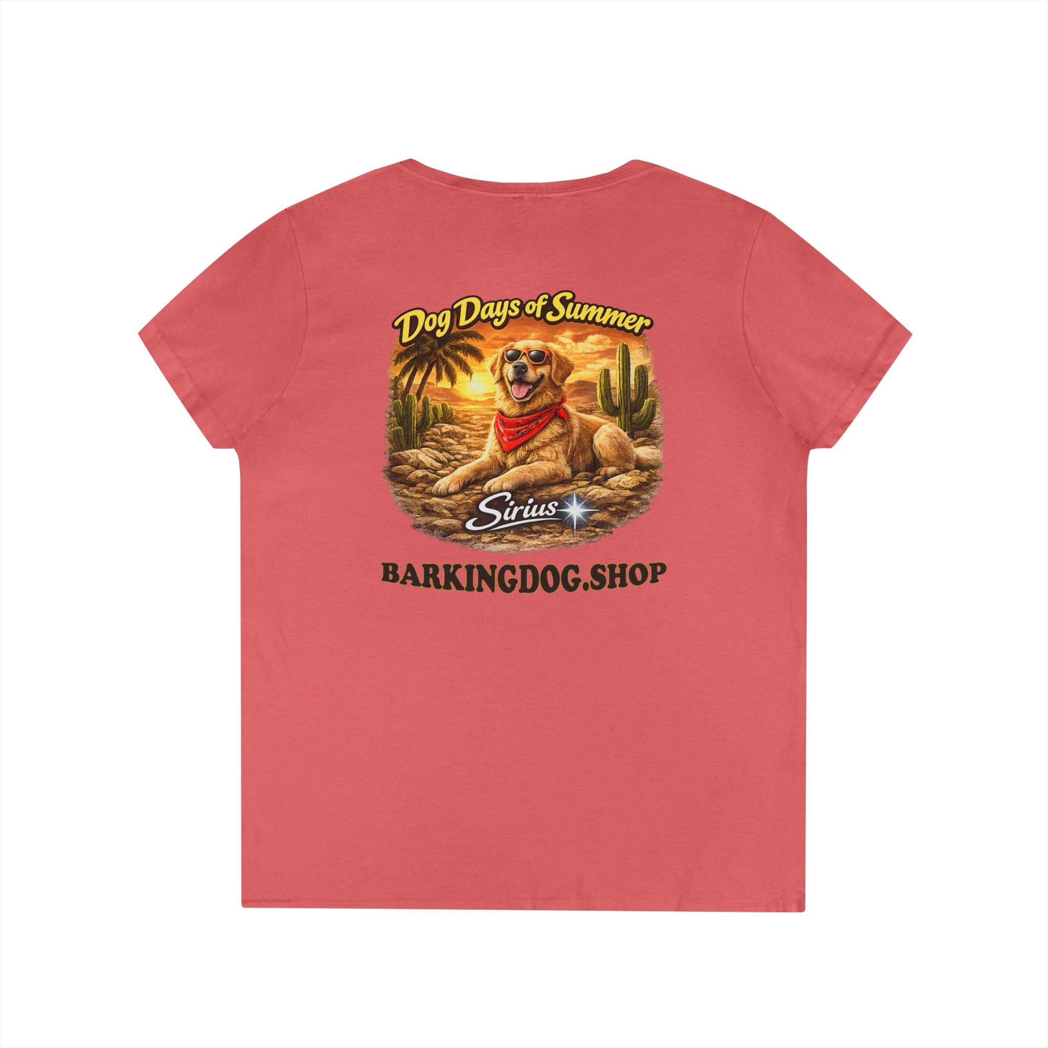 Golden Retriever Dog Cactus T-Shirt Wag On™ Dog Days of Summer