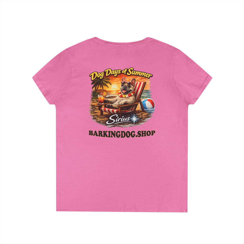French Bull Dog Beach Chair T-Shirt Wag On™ Dog Days of Summer