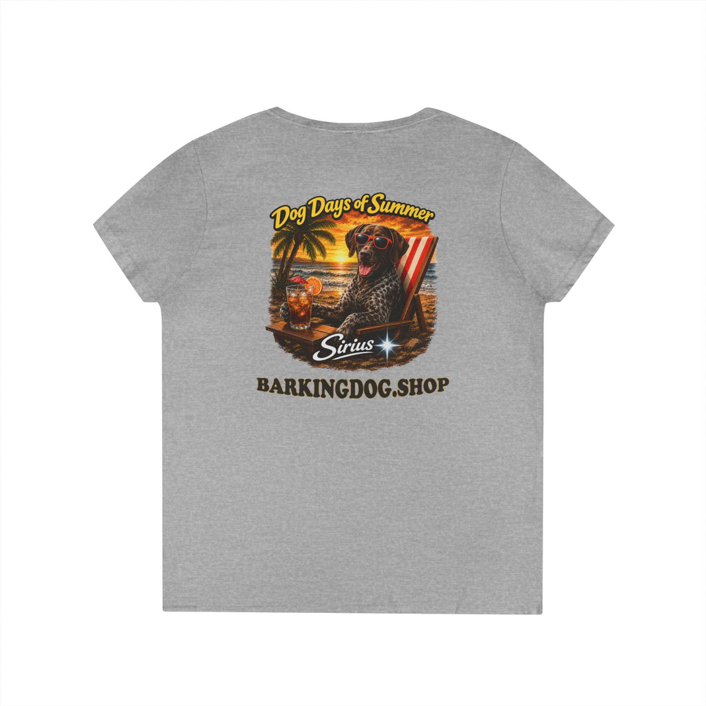 German Shorthair Pointer Beach Chair T-Shirt Wag On™ Dog Days of Summer